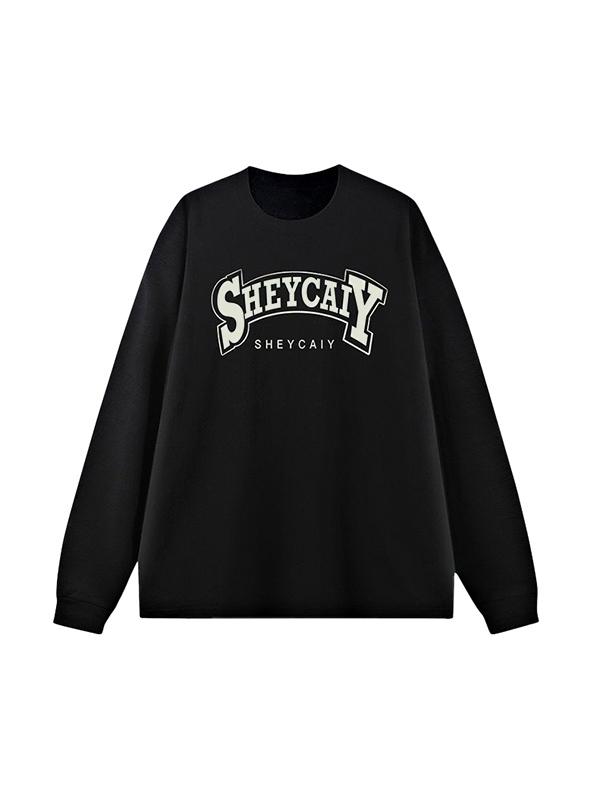 Men's Vintage Letter Print Sweatshirt Product Image