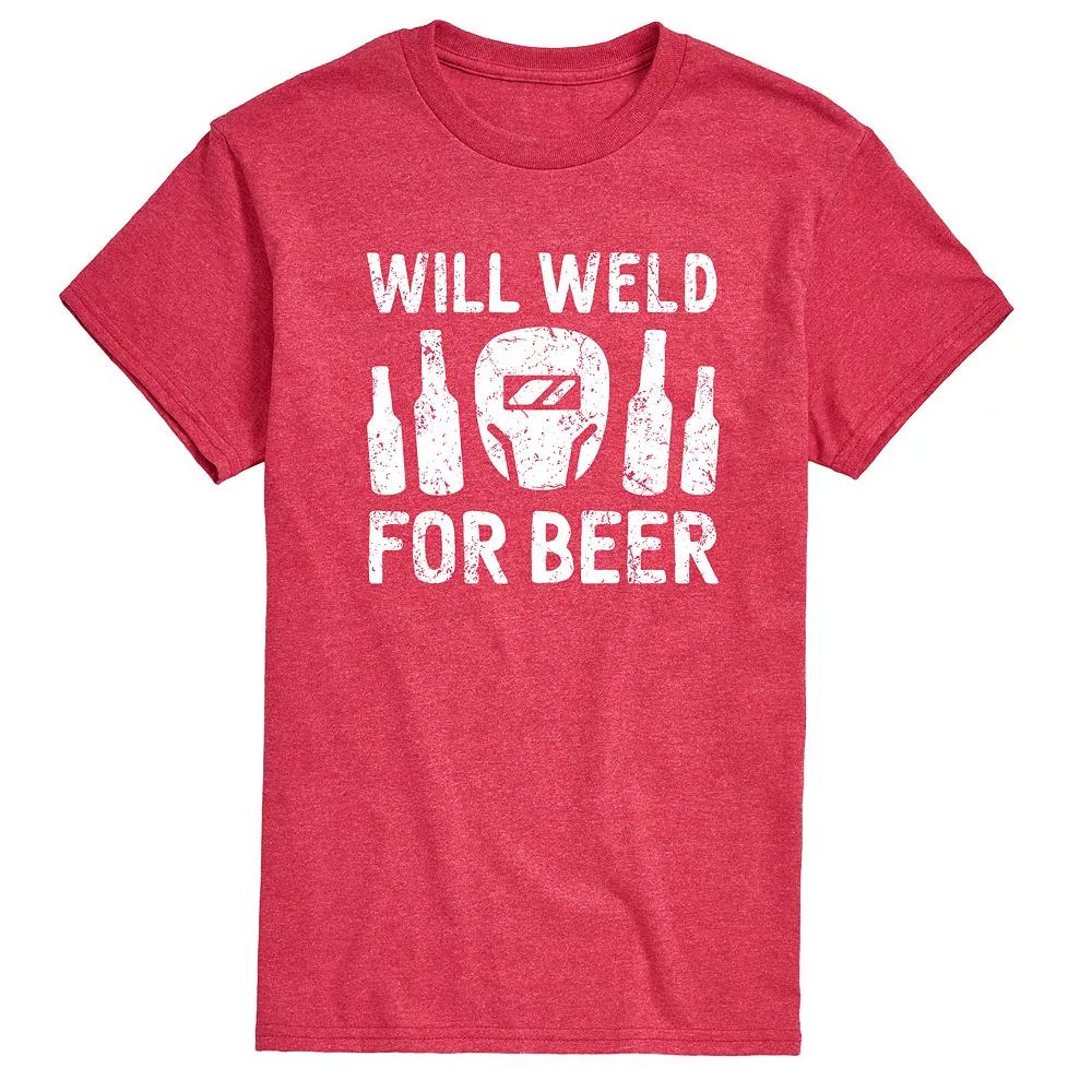 Men's Will Weld For Beer Tee,  Product Image