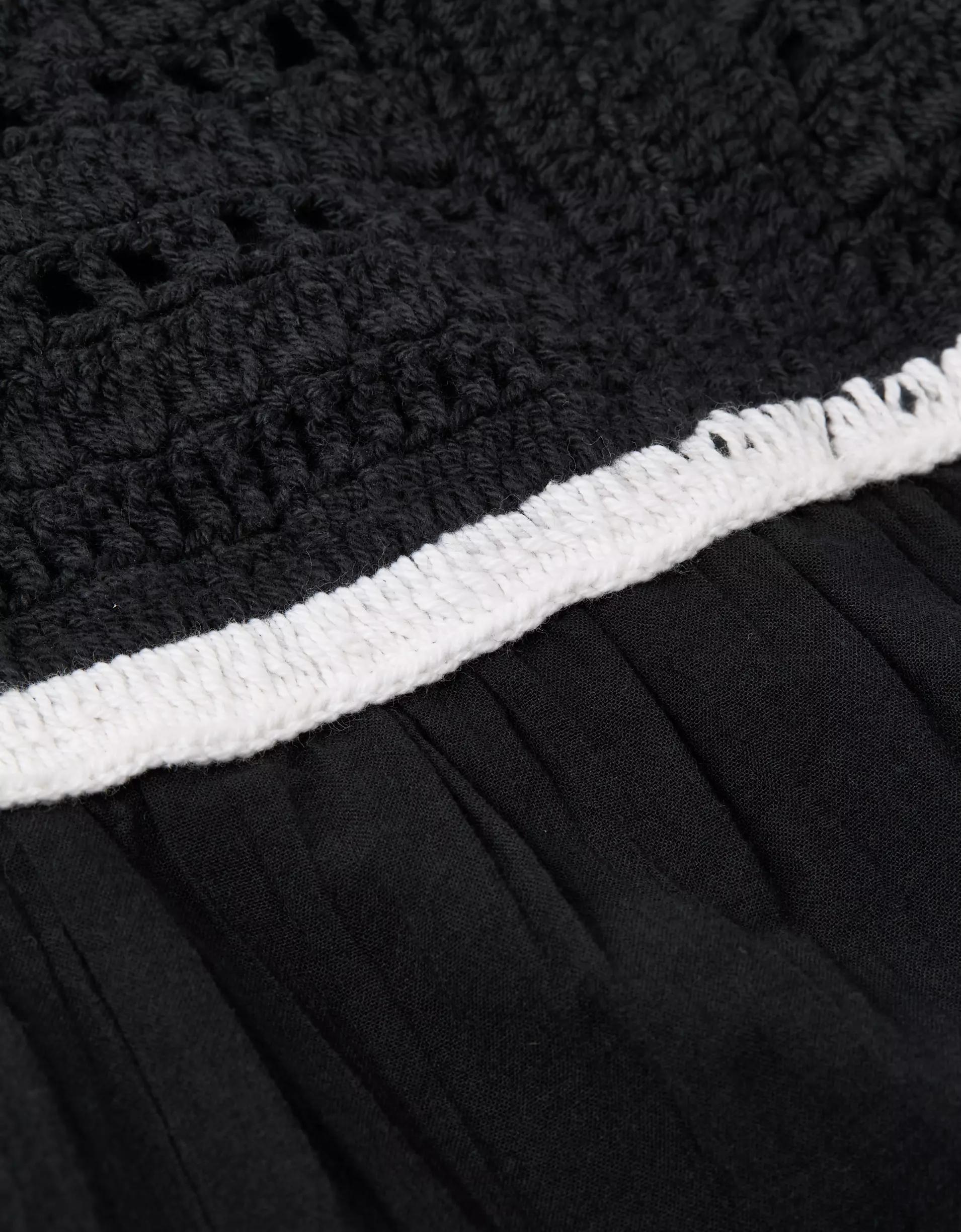 AE Crochet Babydoll Mini Dress Product Image