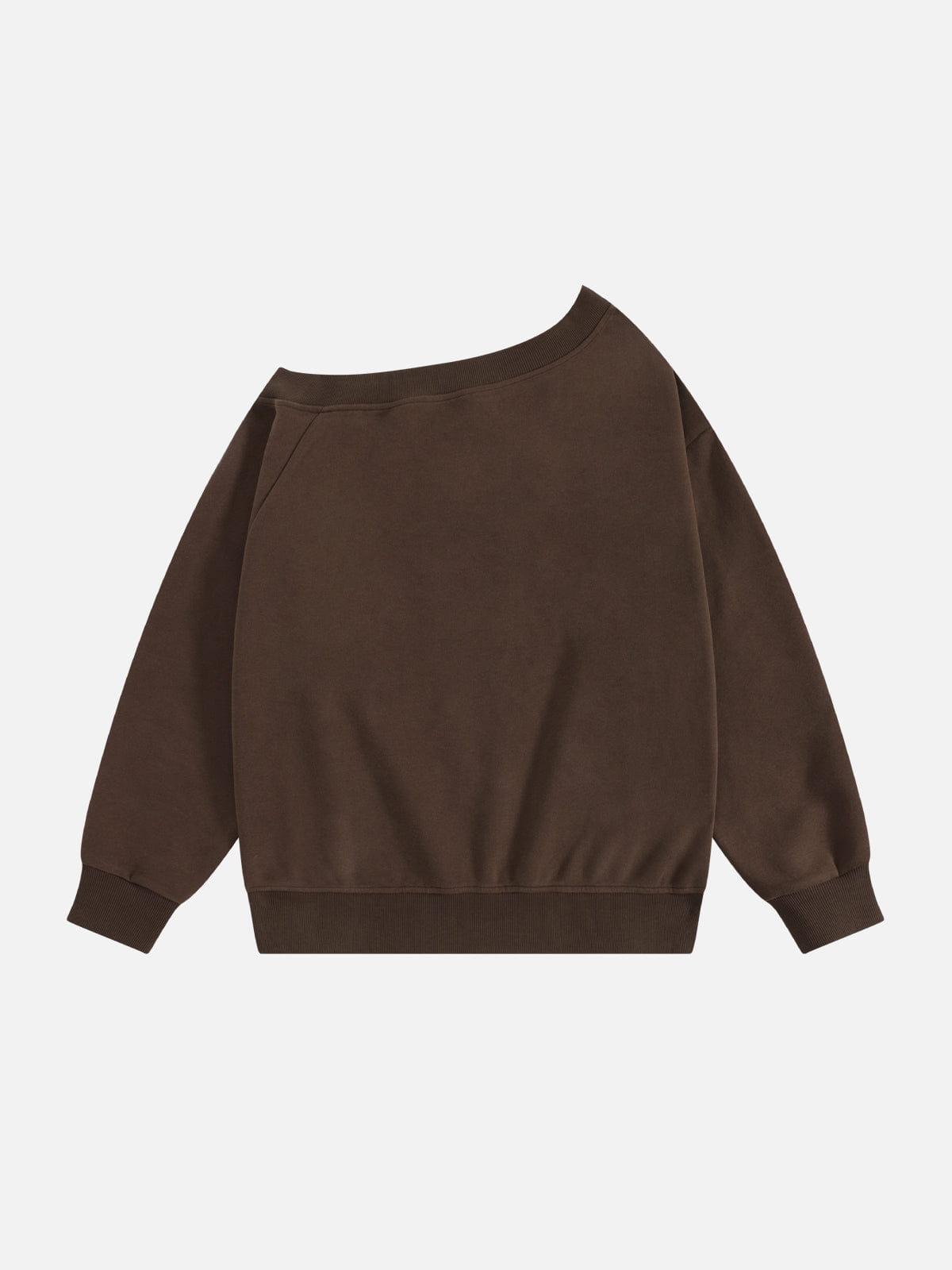 Aelfric Eden Dachshund Off-The-Shoulder Sweatshirt Female Product Image