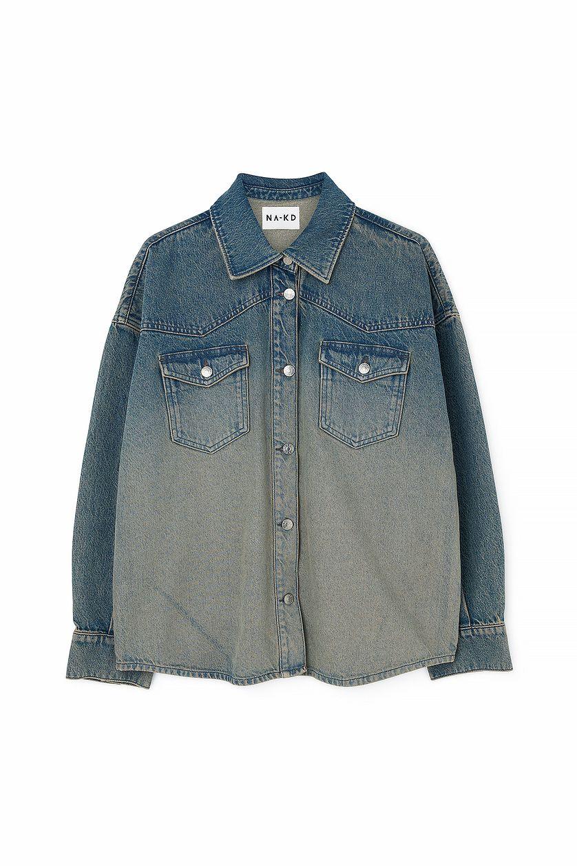 Oversized Denim Shirt Product Image