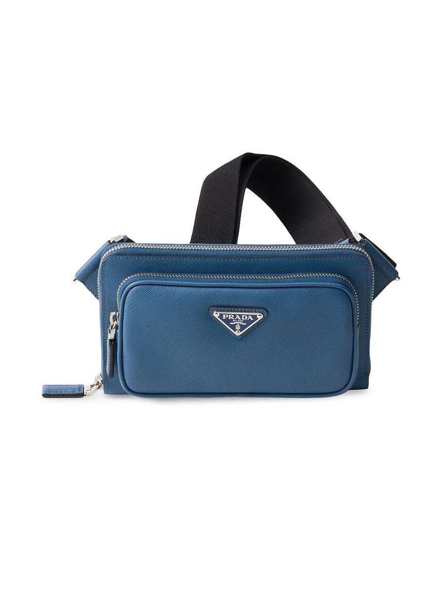 Mens Saffiano Leather Belt Bag Product Image