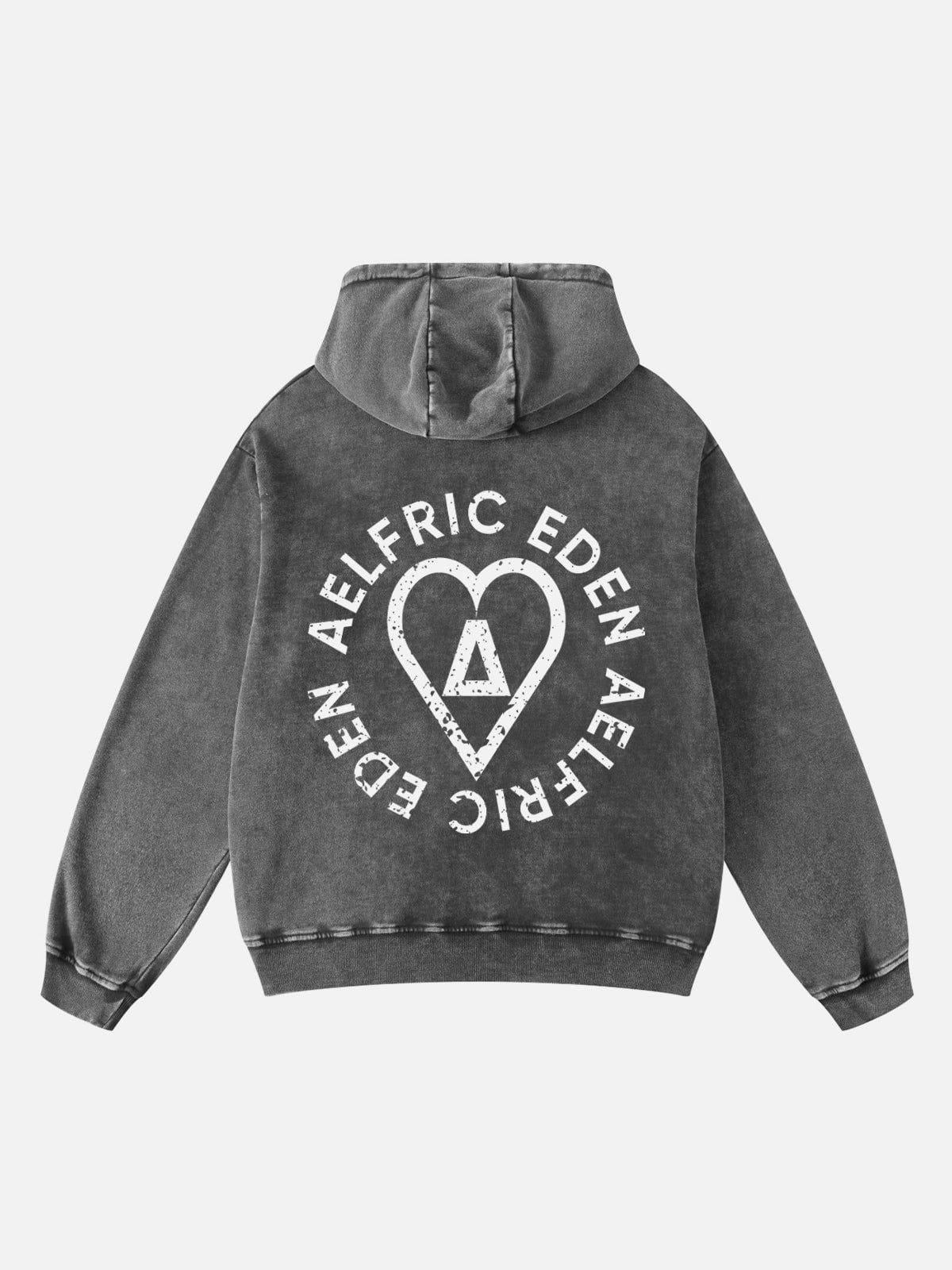 Aelfric Eden Oversized Washed Graphic Hoodie Product Image