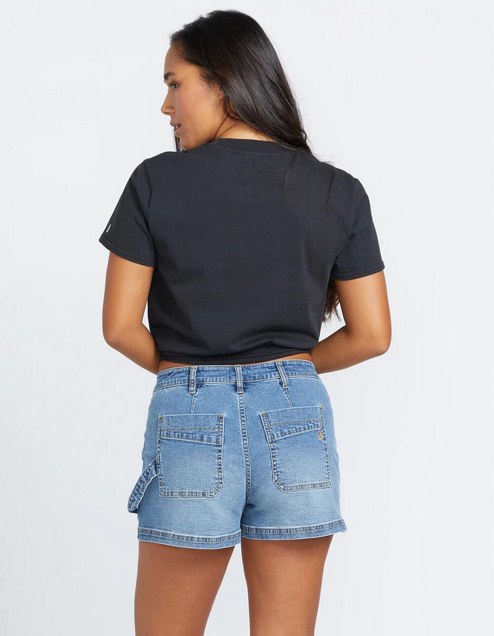 VOLCOM Stone Kraft Womens Denim Shorts - DENIM Product Image