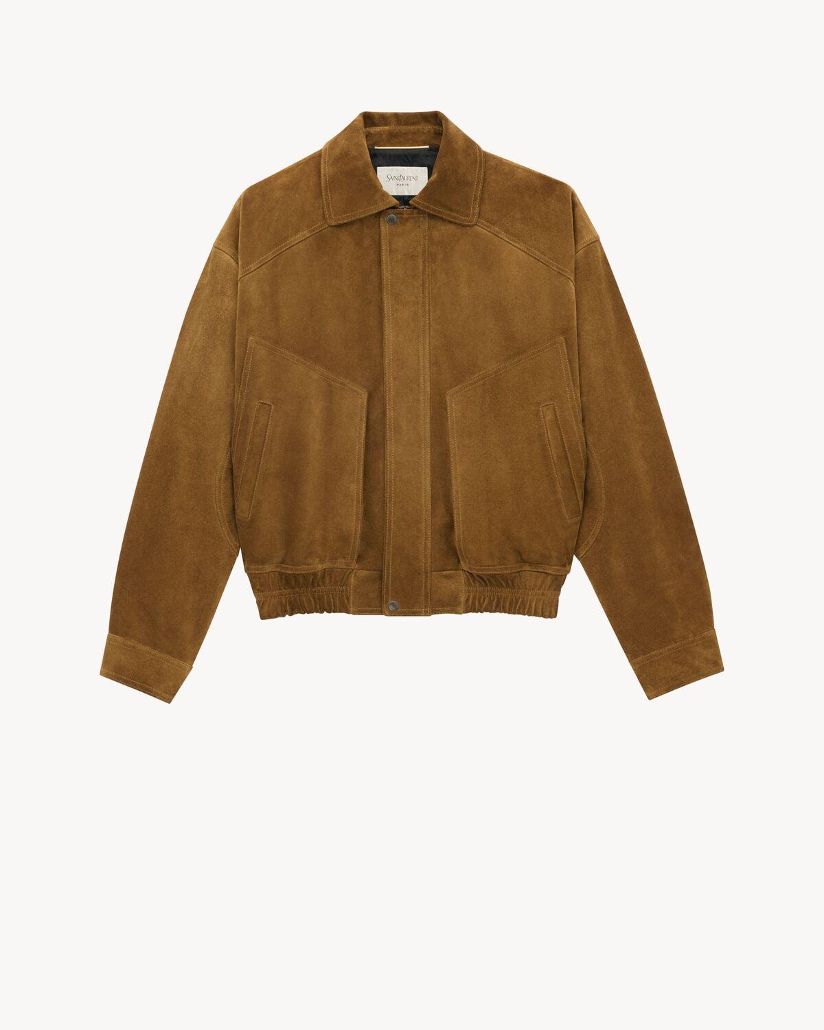 bomber jacket in suede Product Image