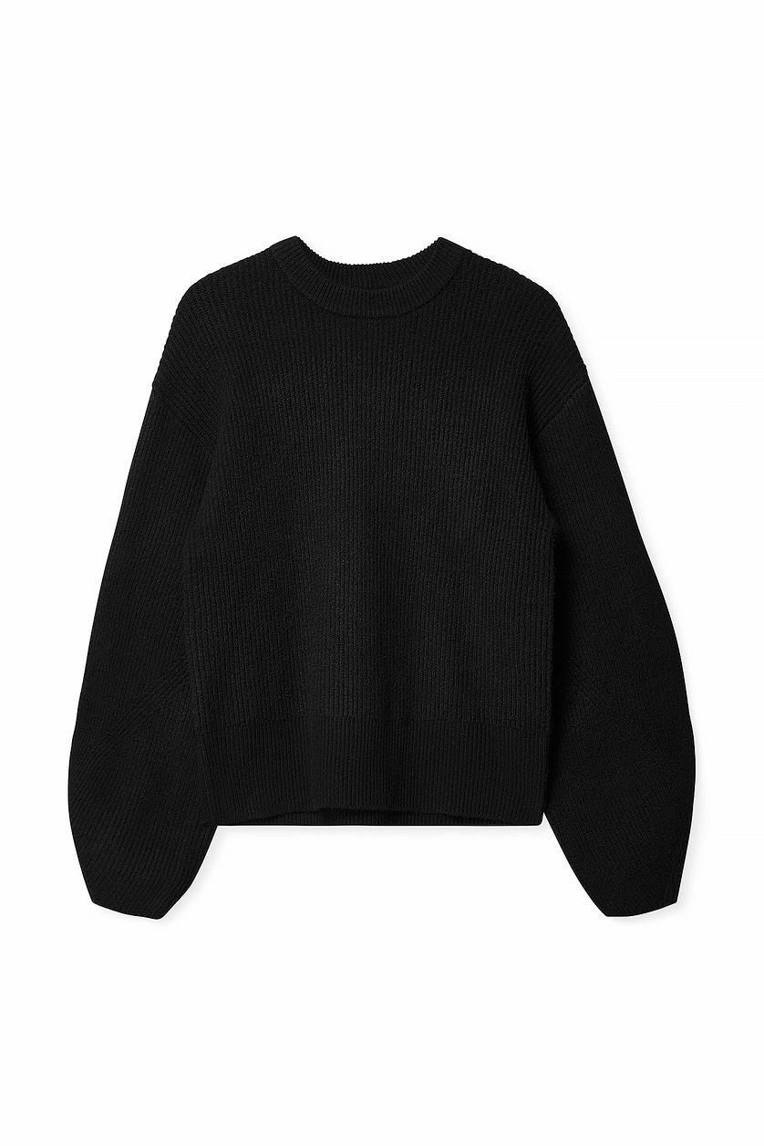 Knitted Volume Sleeve Sweater Product Image