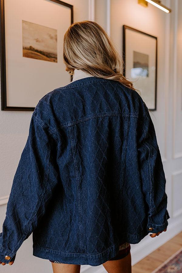 Downtown Chic Denim Jacket Product Image