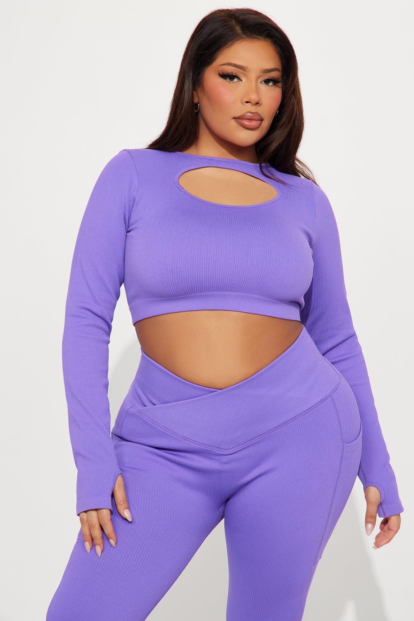 Resistance Effortless Seamless Active Top - Lavender Product Image