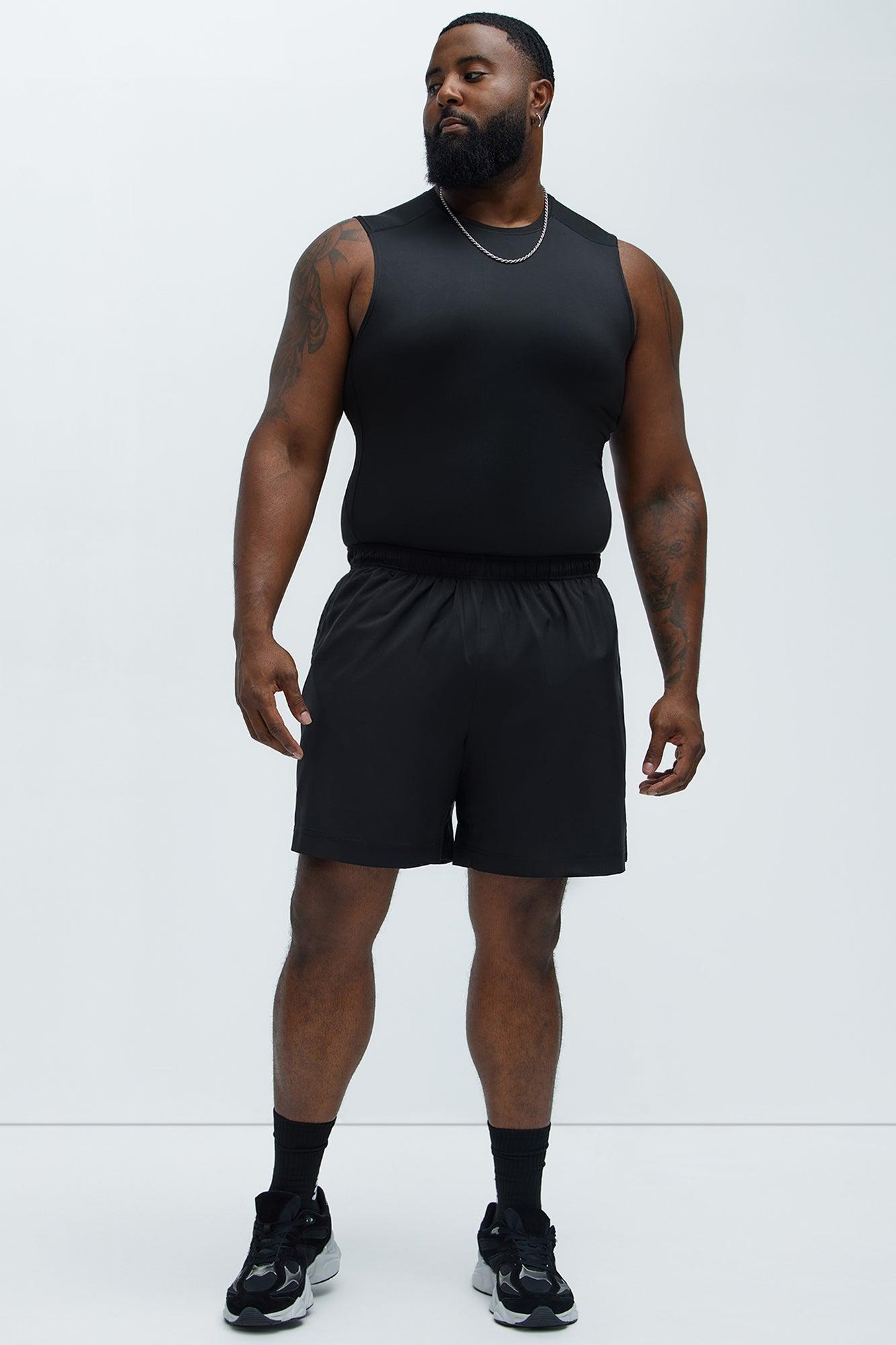 Vital Compression Cut Off Tee - Black Product Image