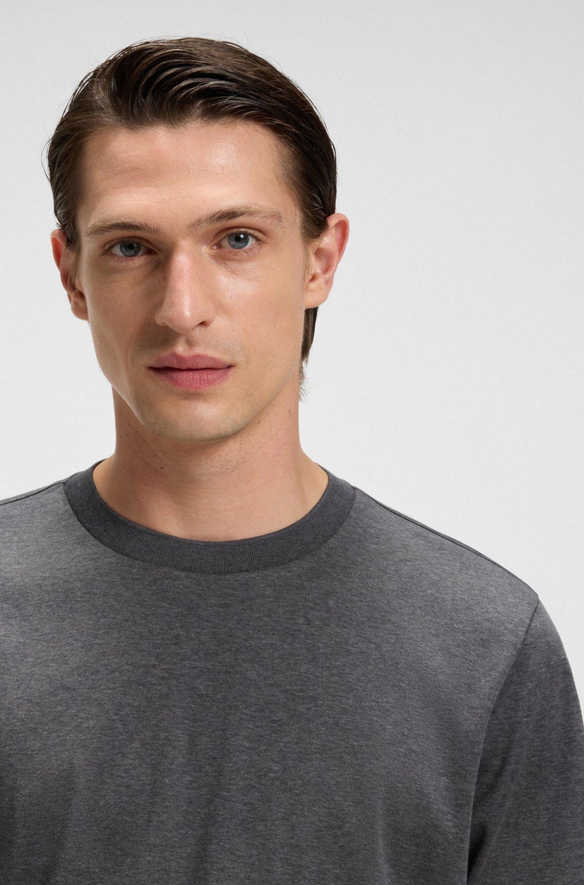 Regular-fit T-shirt in mercerized cotton Product Image