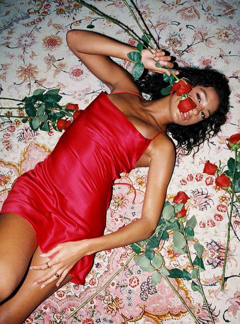 Celena Mini Dress Red Product Image