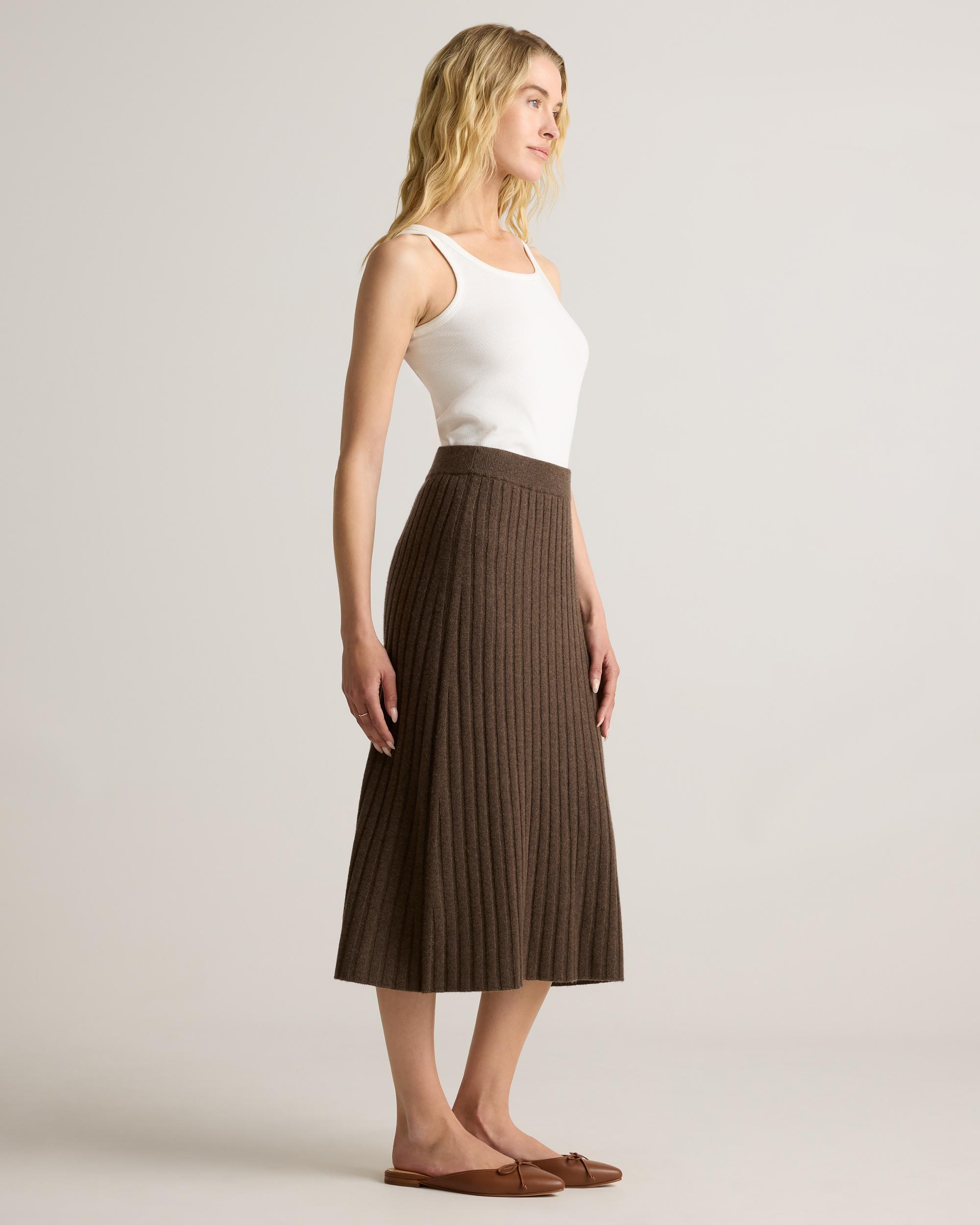 Quince | Women's Mongolian Cashmere Midi Skirt Product Image