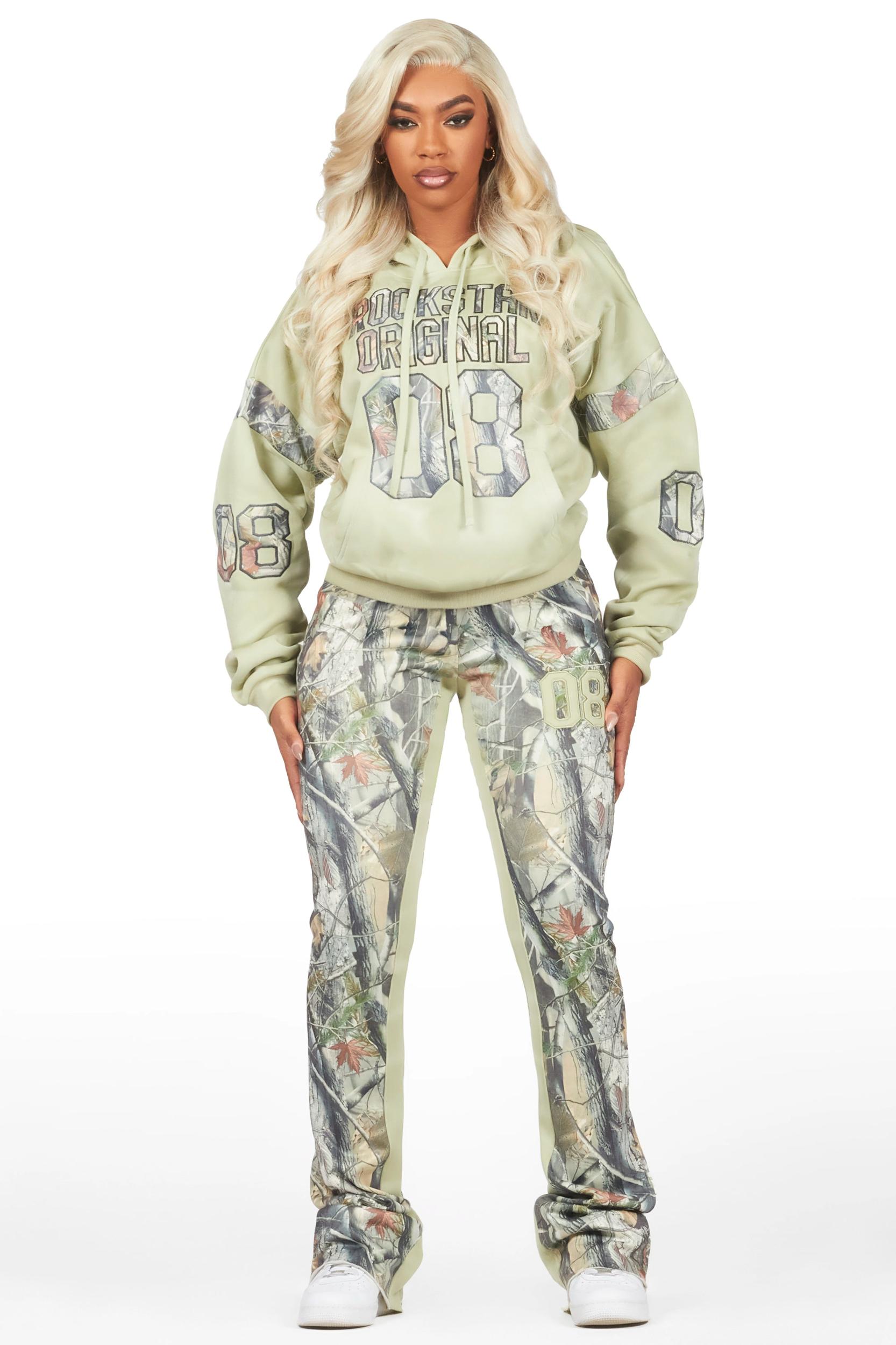 Eniyha Sage/Camo Stacked Trackset Female Product Image