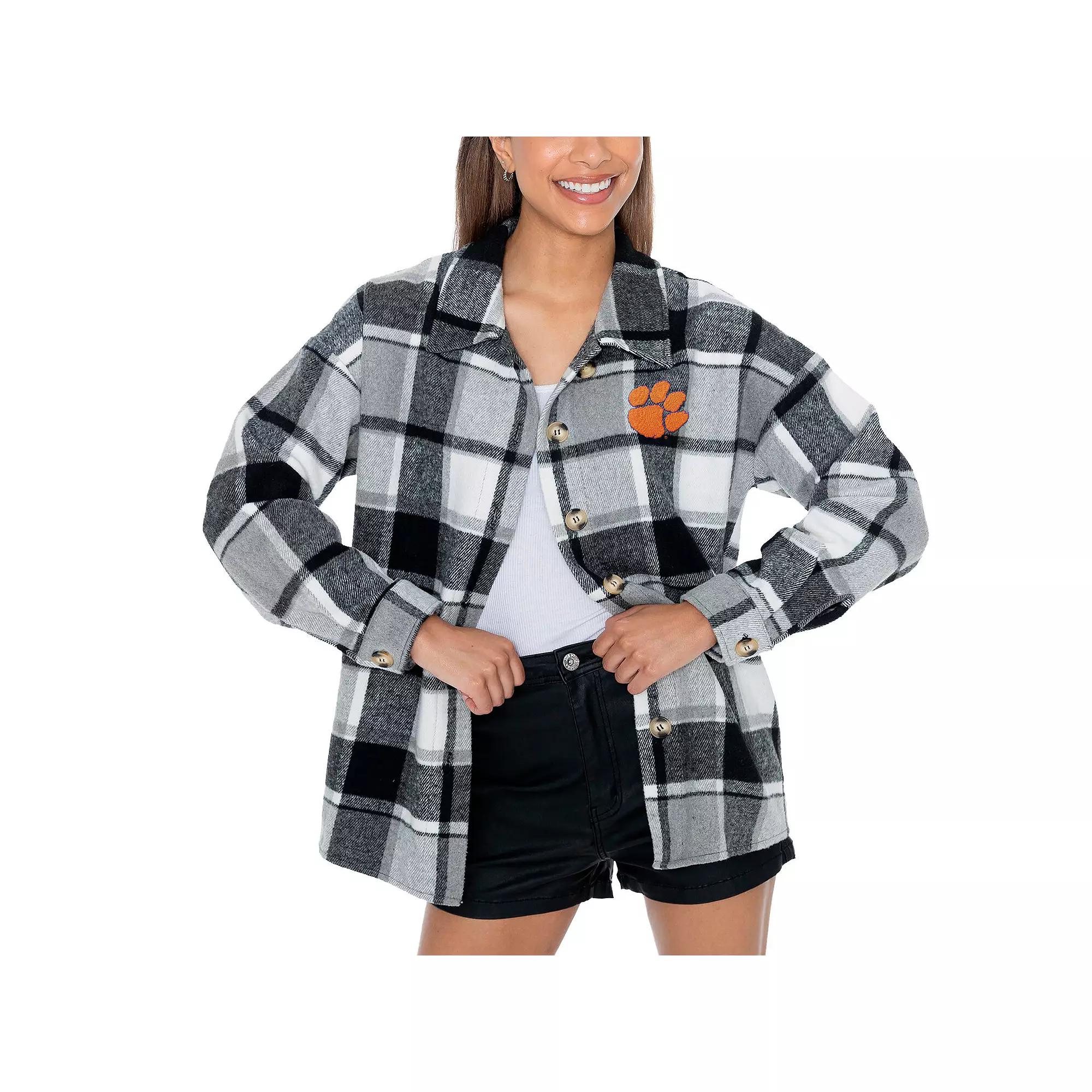 Women's Gameday Couture Gray Florida Gators End Zone Game Flannel Button-Up Shirt, Size: XXL, Grey Product Image