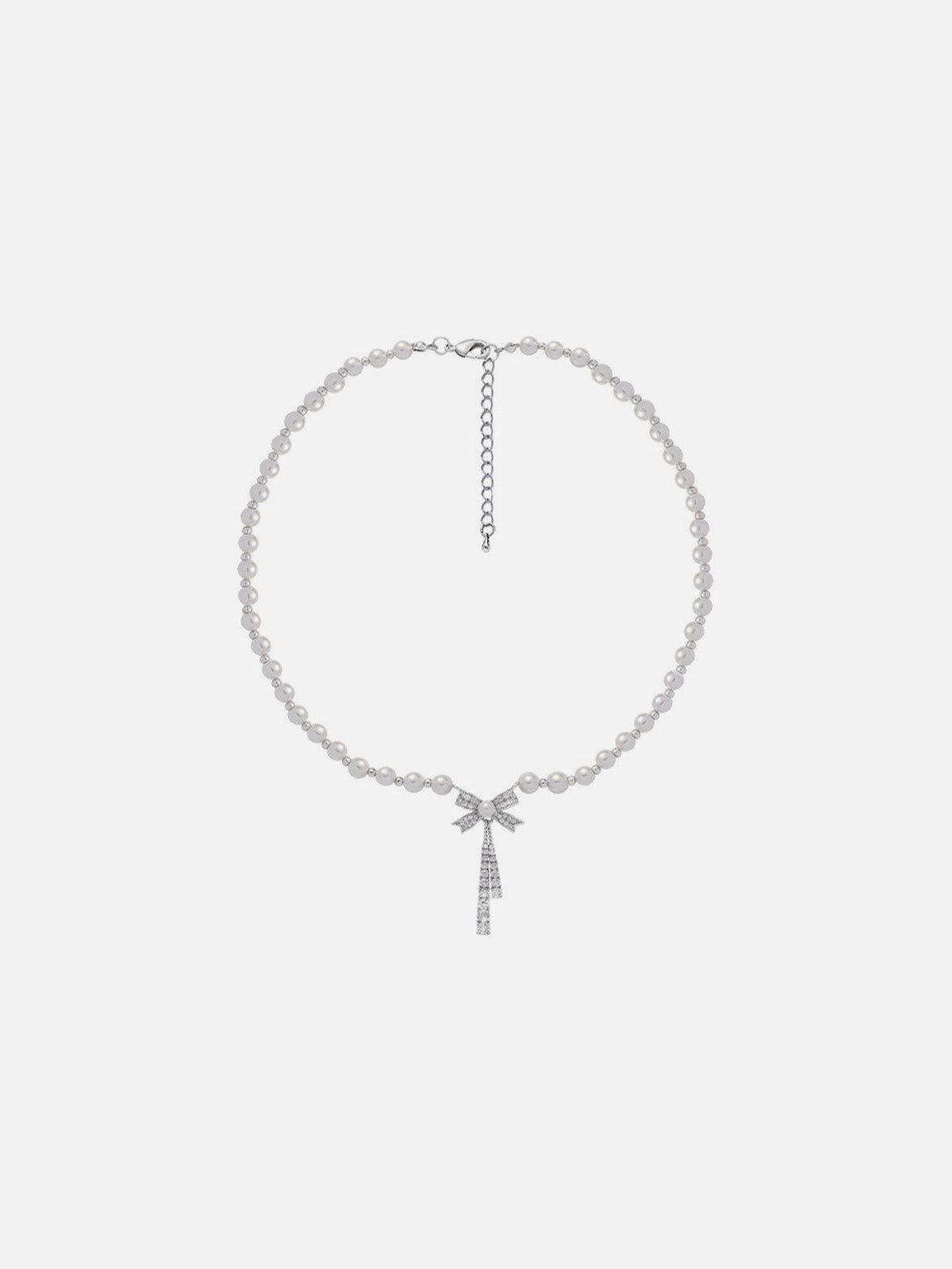 Aelfric Eden Bow Pearl Necklace Product Image