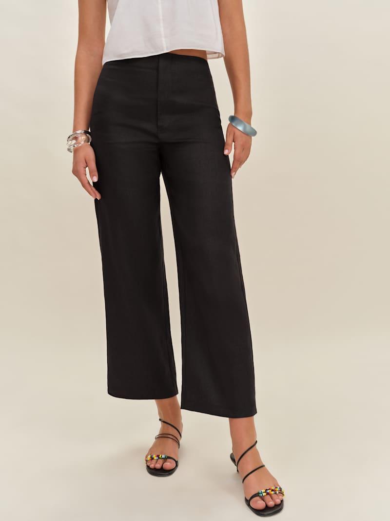 Joni Linen Cropped Pant Product Image