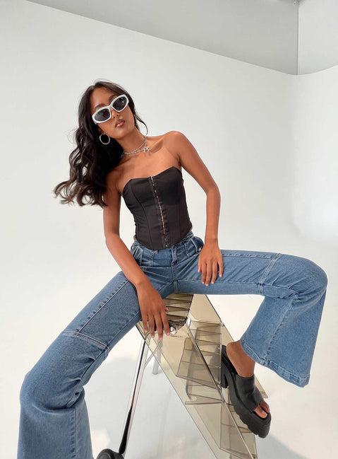 Archer Corset Top Black Product Image