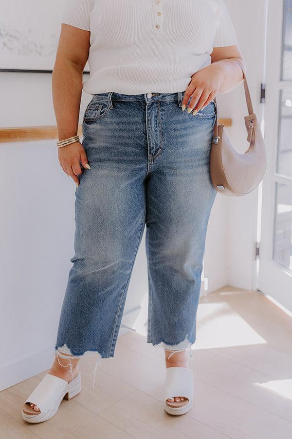 JUDY BLUE Raelynn High Waist Crop Jean Curves Product Image