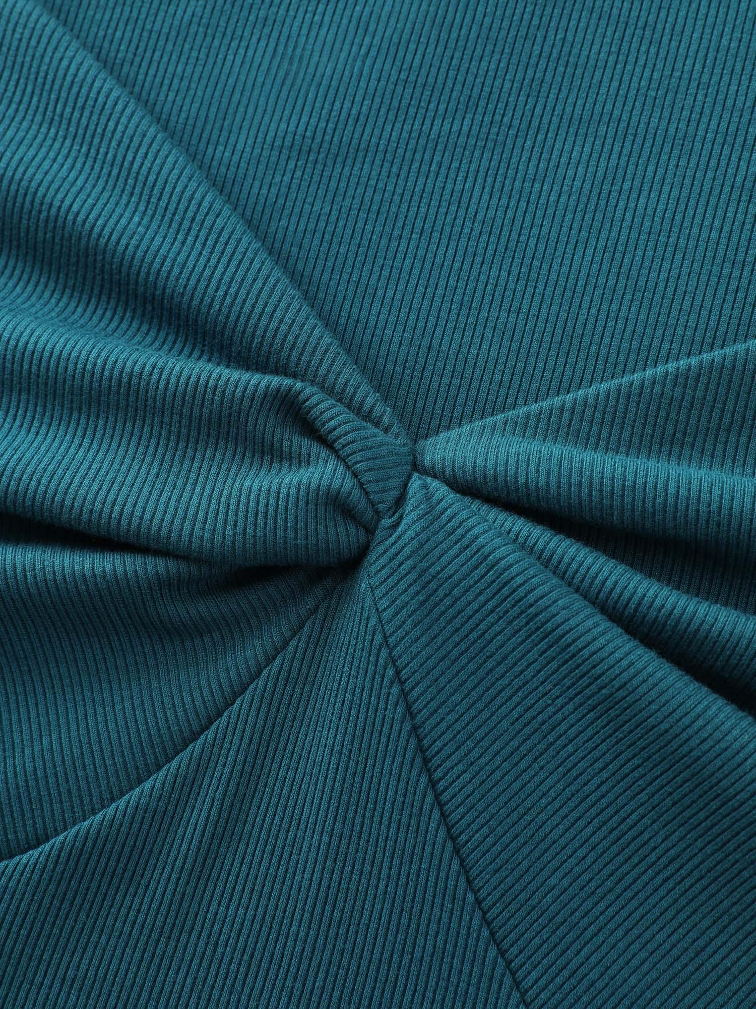 Supersoft Stretchy Ribbed Sweetheart Neckline Knit Top Female Product Image