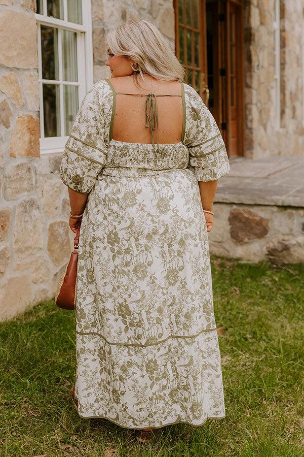 Cottage Bloom Floral Maxi Dress Curves Product Image