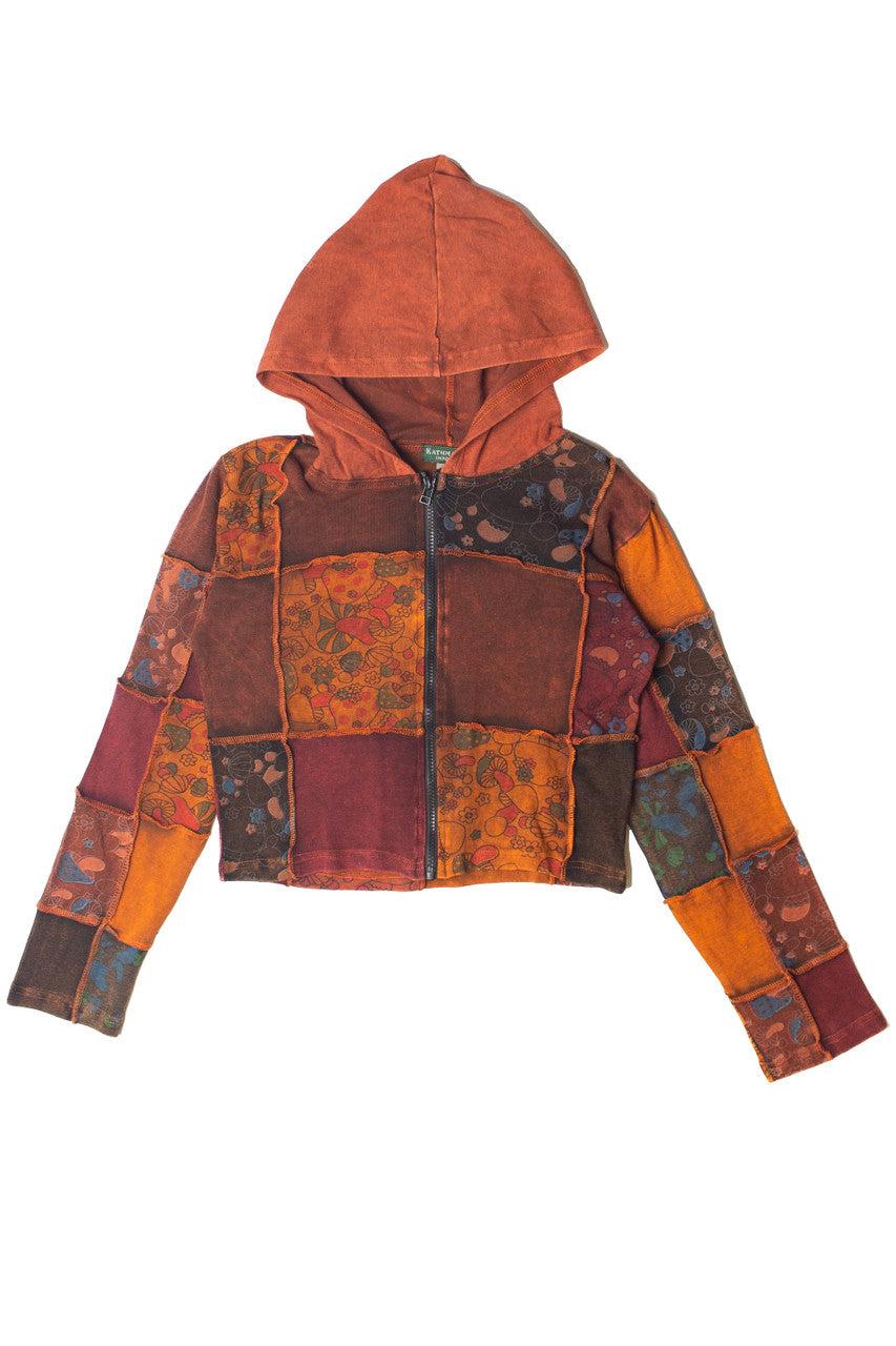 Mushroom Patchwork Hoodie Product Image