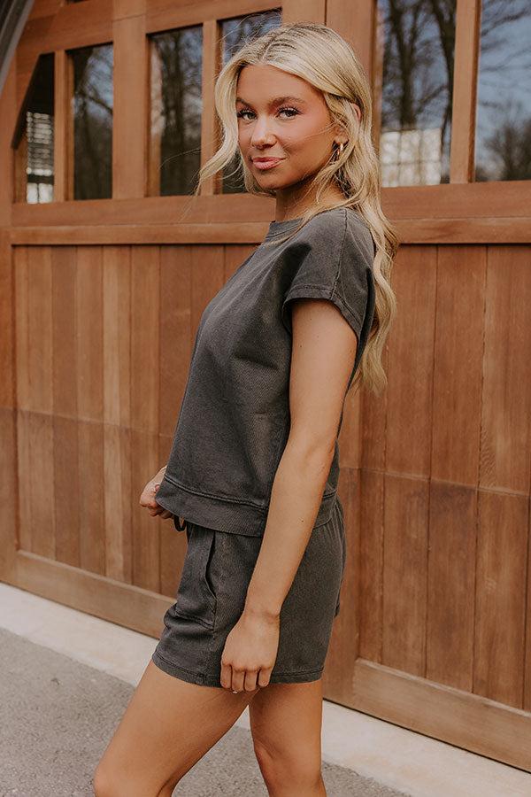 Casual Convo Vintage Wash Tee in Vintage Black Product Image