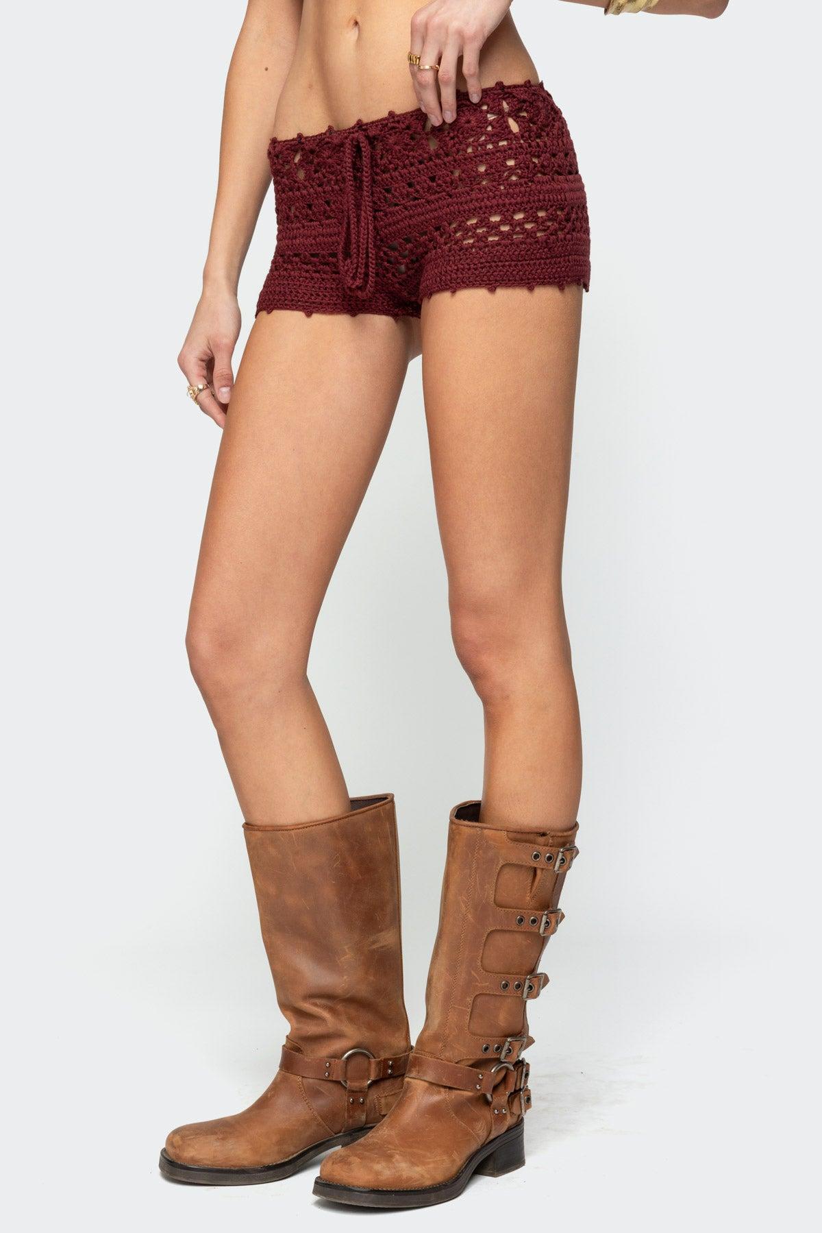 Kelani Crochet Shorts Product Image