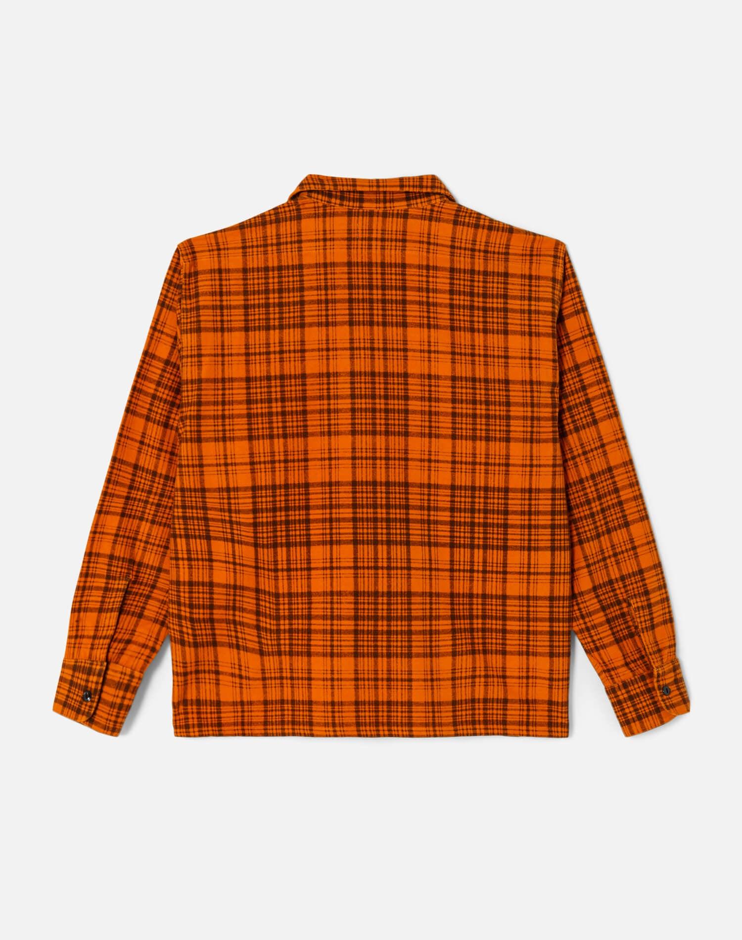 50s Plaid Straight Bottom Shirt - Marmalade Charcoal Product Image