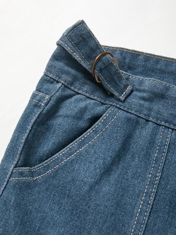 Men's Zip Up Flap Pocket Cargo Jeans Product Image