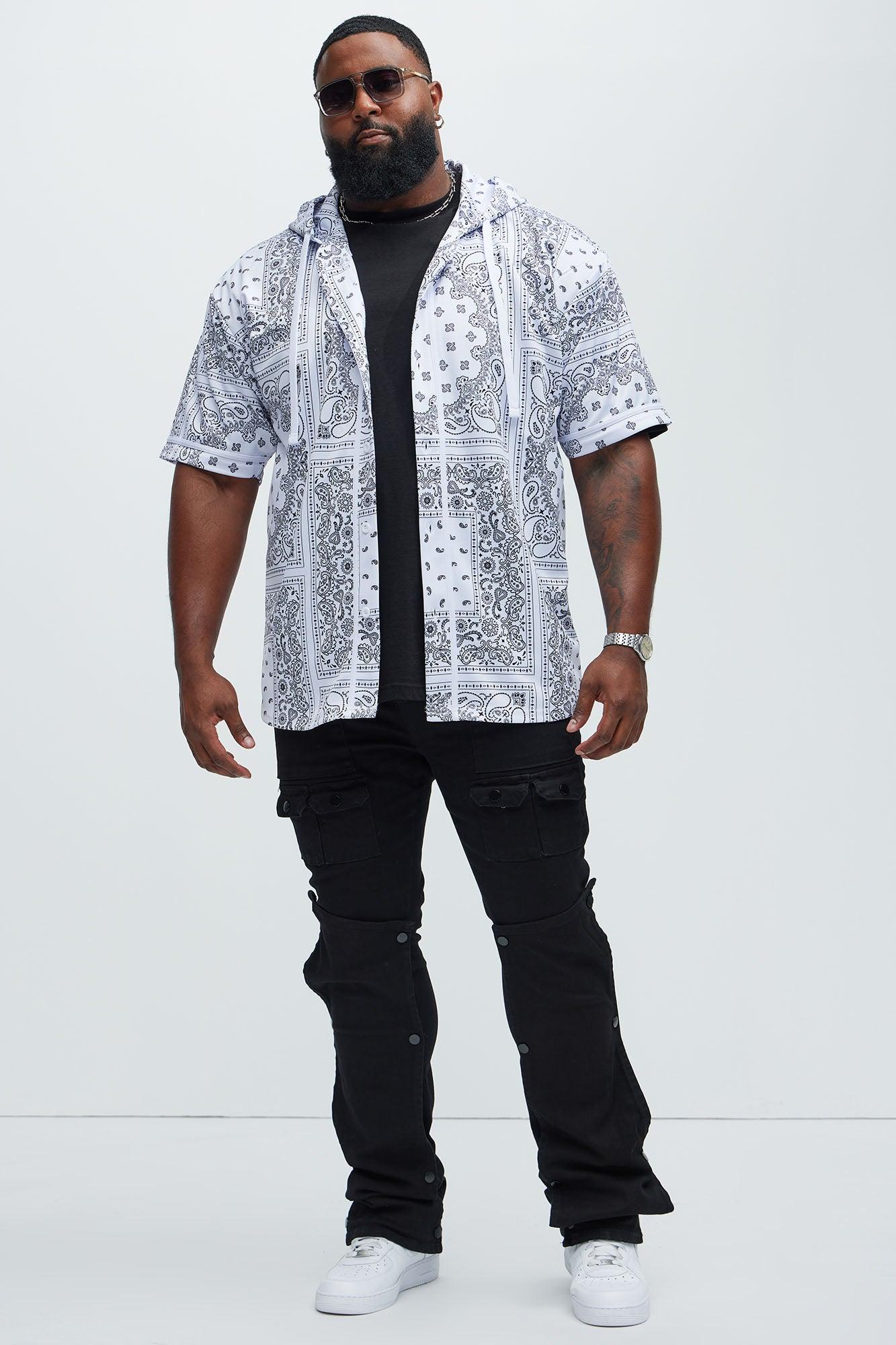 Hooded Baseball Jersey - White Product Image