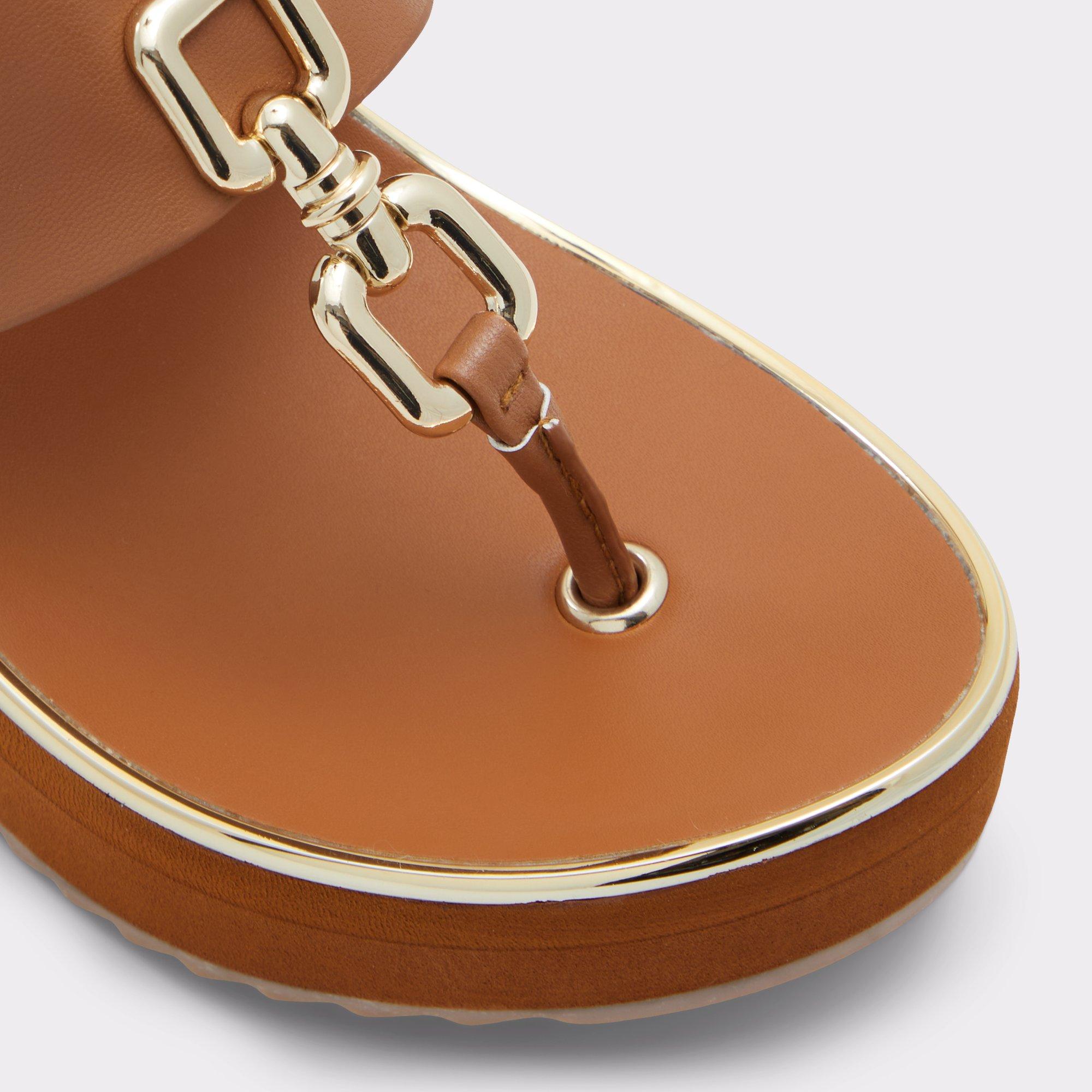 ALDO Maesllan - Women's Wedge Sandals - Brown, Size 6.5 Product Image