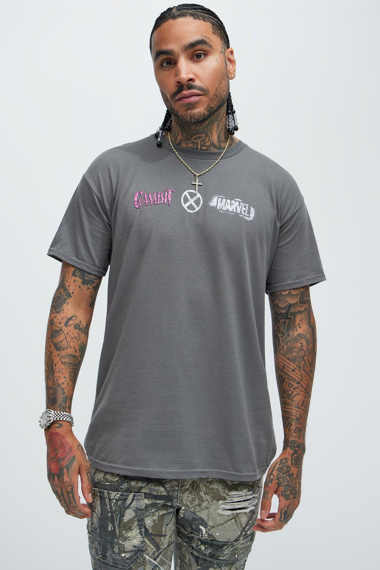 X Men Gambit 97 Short Sleeve Tee - Charcoal Product Image