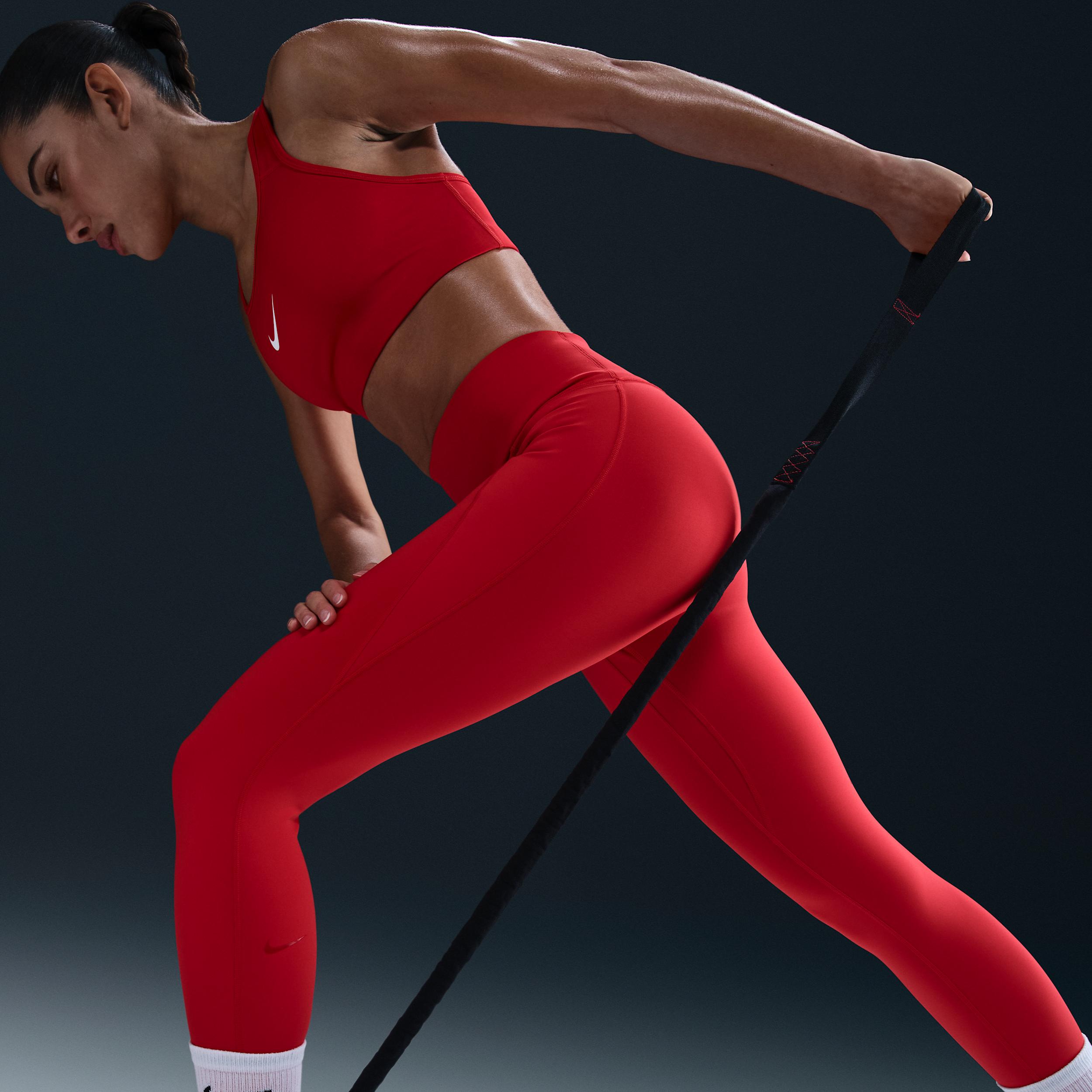 Nike Womens Universa High-Waisted 7/8 Leggings with No Front Seam | HQ6813-010 Product Image