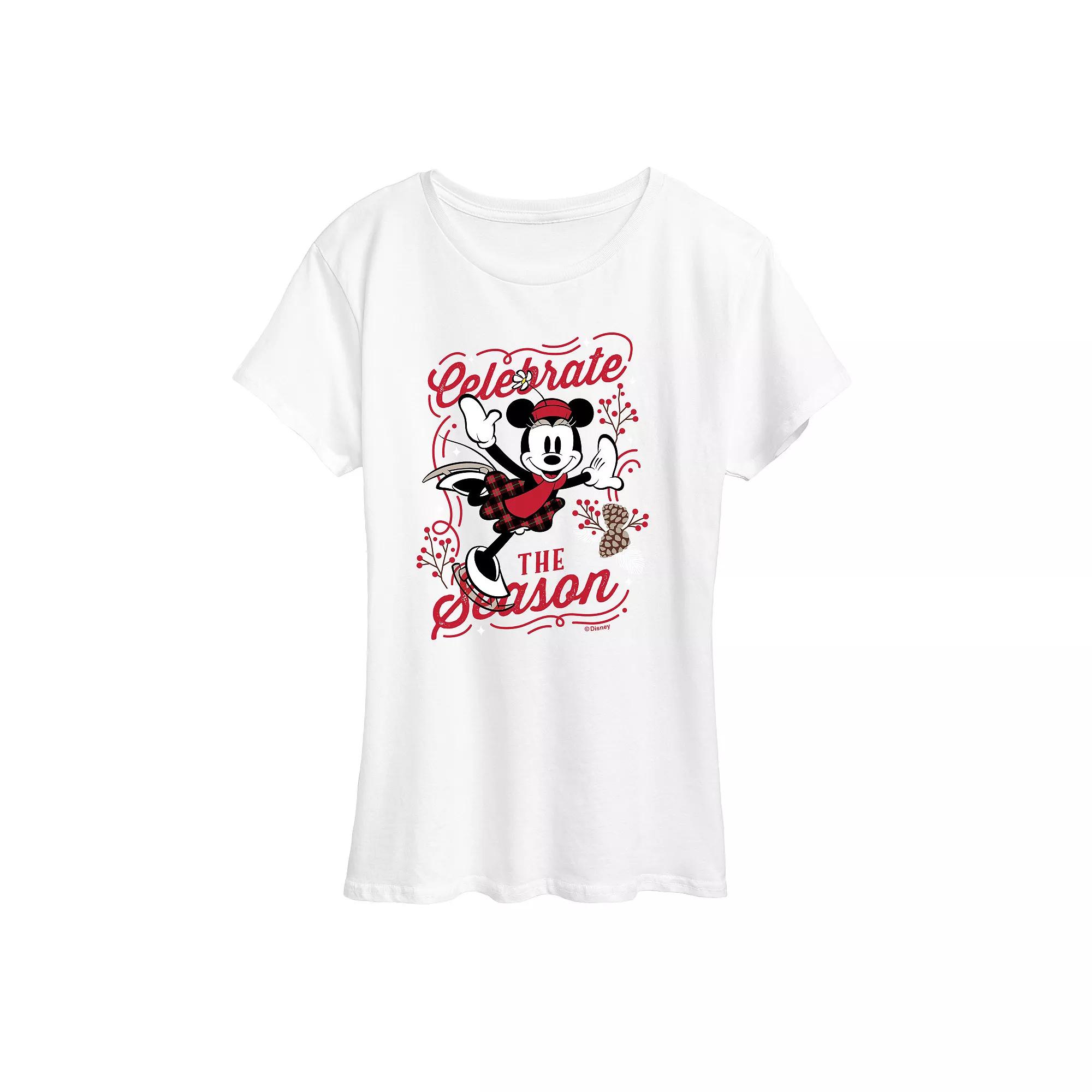 Women's Minnie Celebrate The Season Graphic Tee, Girl's,  Product Image