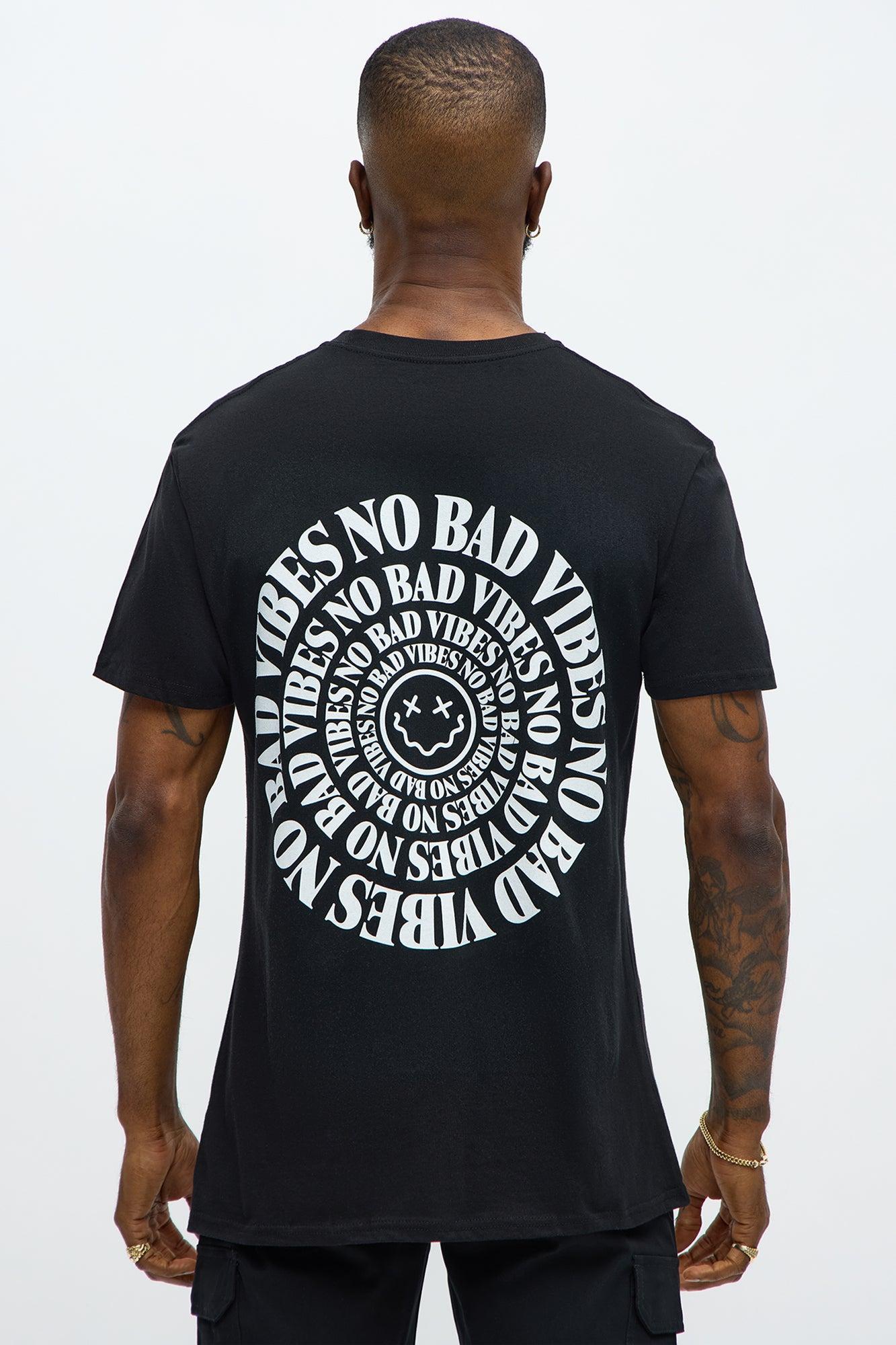 No Bad Vibes Forever Short Sleeve Tee - Black Male Product Image