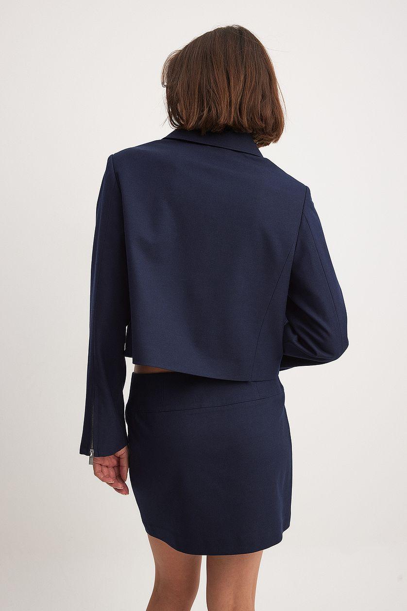 Woven Waistband Detail Mini Skirt Product Image