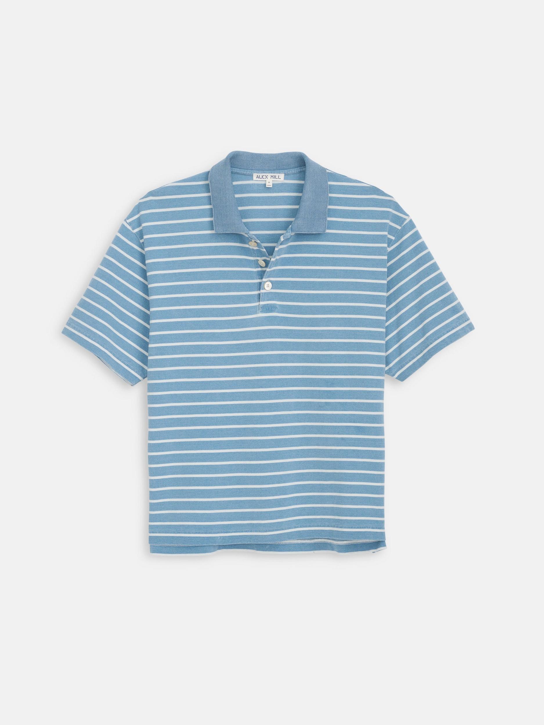 Lucas Polo In Indigo Stripe Product Image