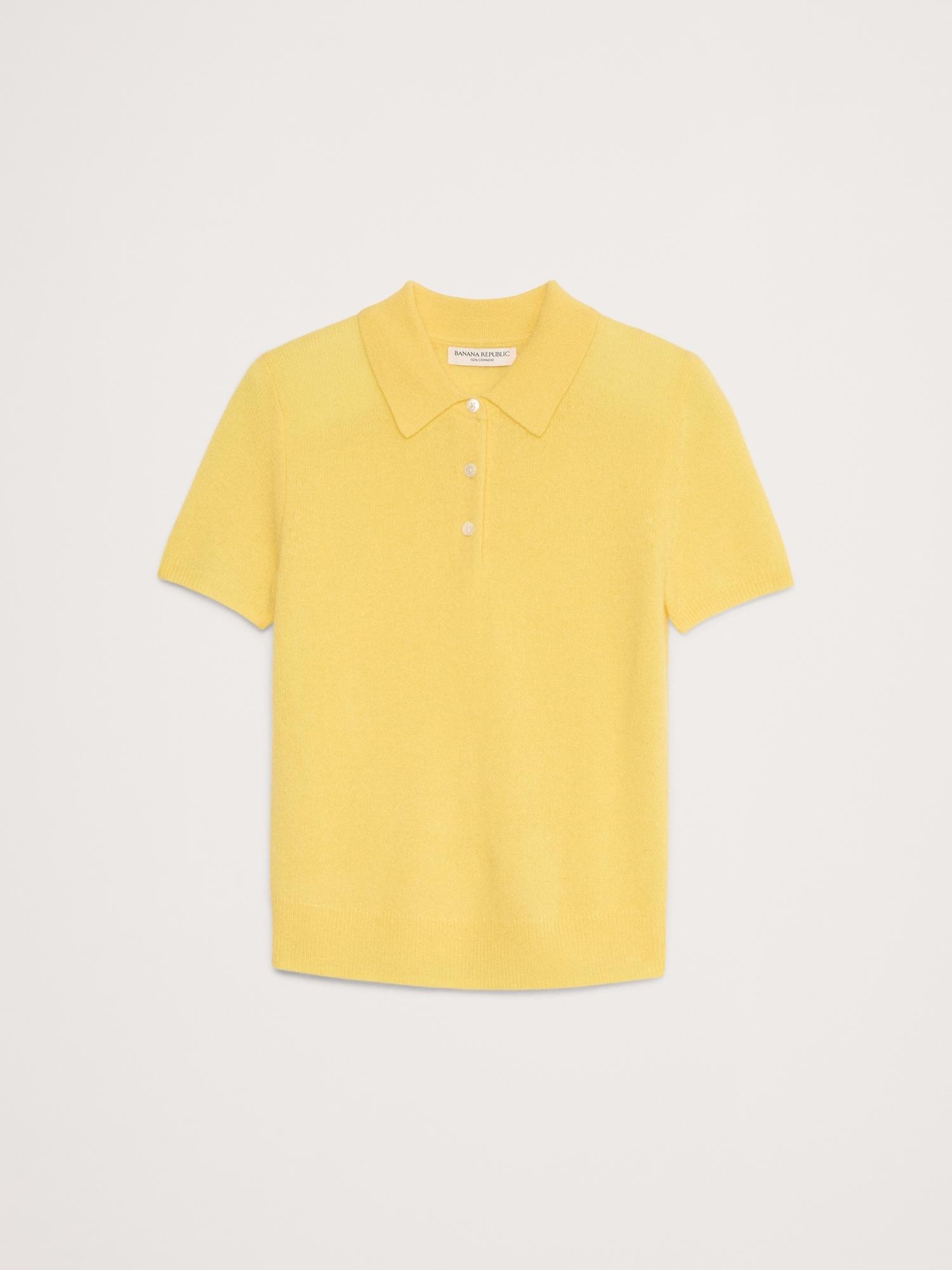 Lightweight Cashmere Short-Sleeve Sweater Polo Product Image