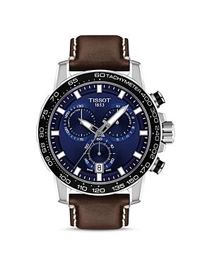 Tissot Supersport Black Leather Strap Chronograph Watch Product Image