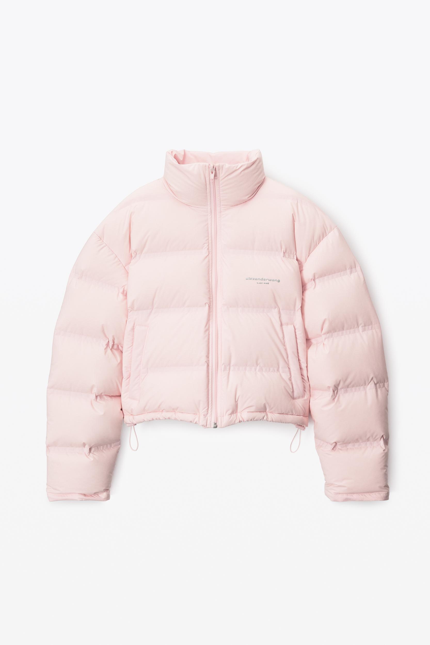 Pink Logo Reflective Puffer Coat Product Image