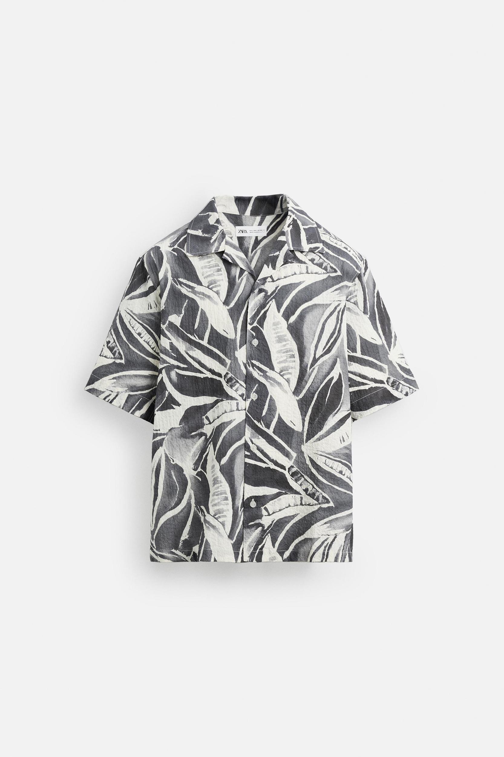 SEERSUCKER PRINT SHIRT Product Image