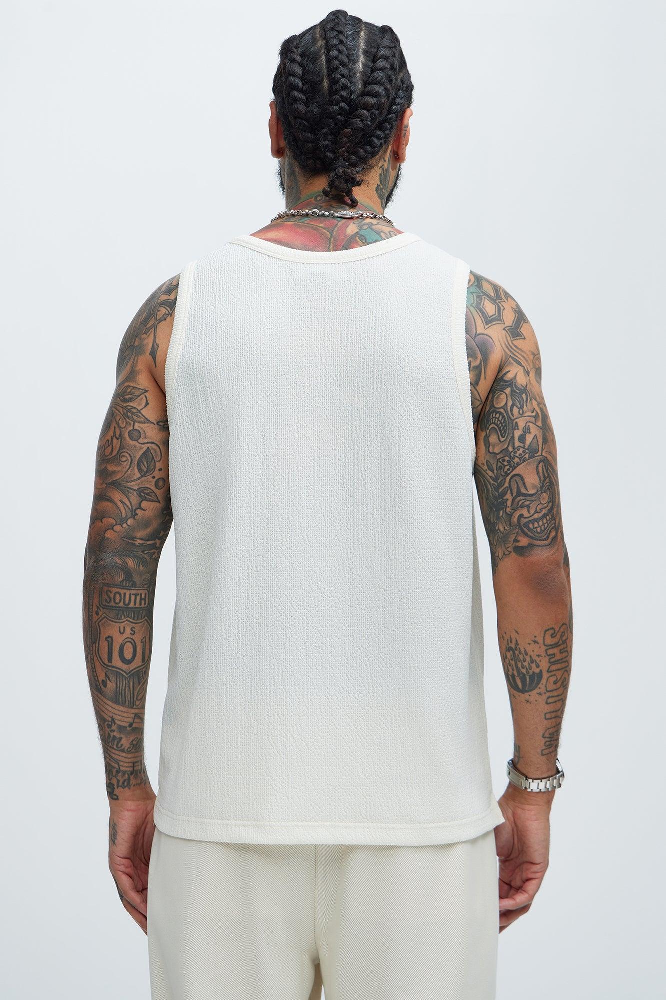 Kerr Textured Tank - Cream Product Image
