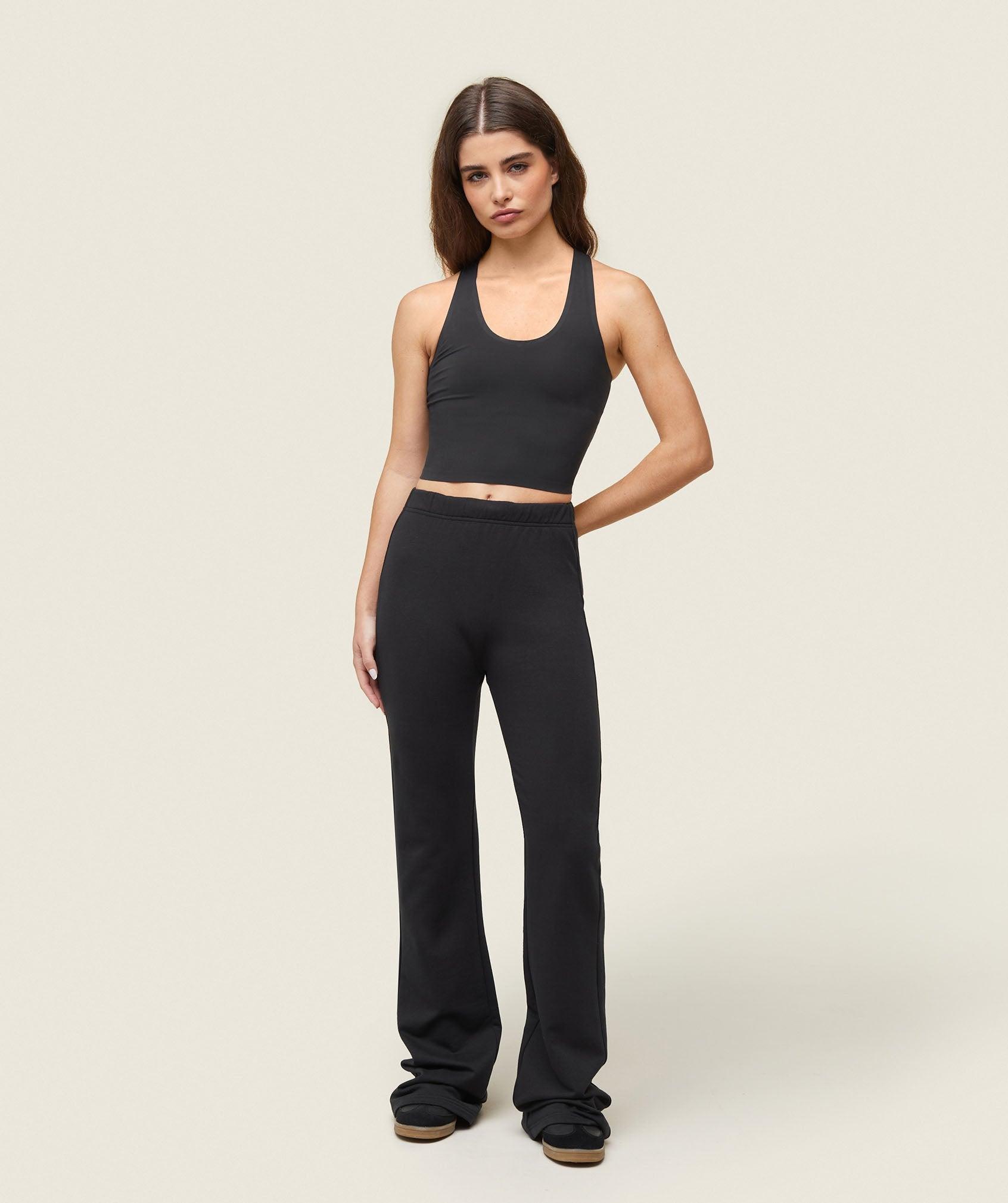 everywear Lightweight Fitted Flared Sweatpants Product Image