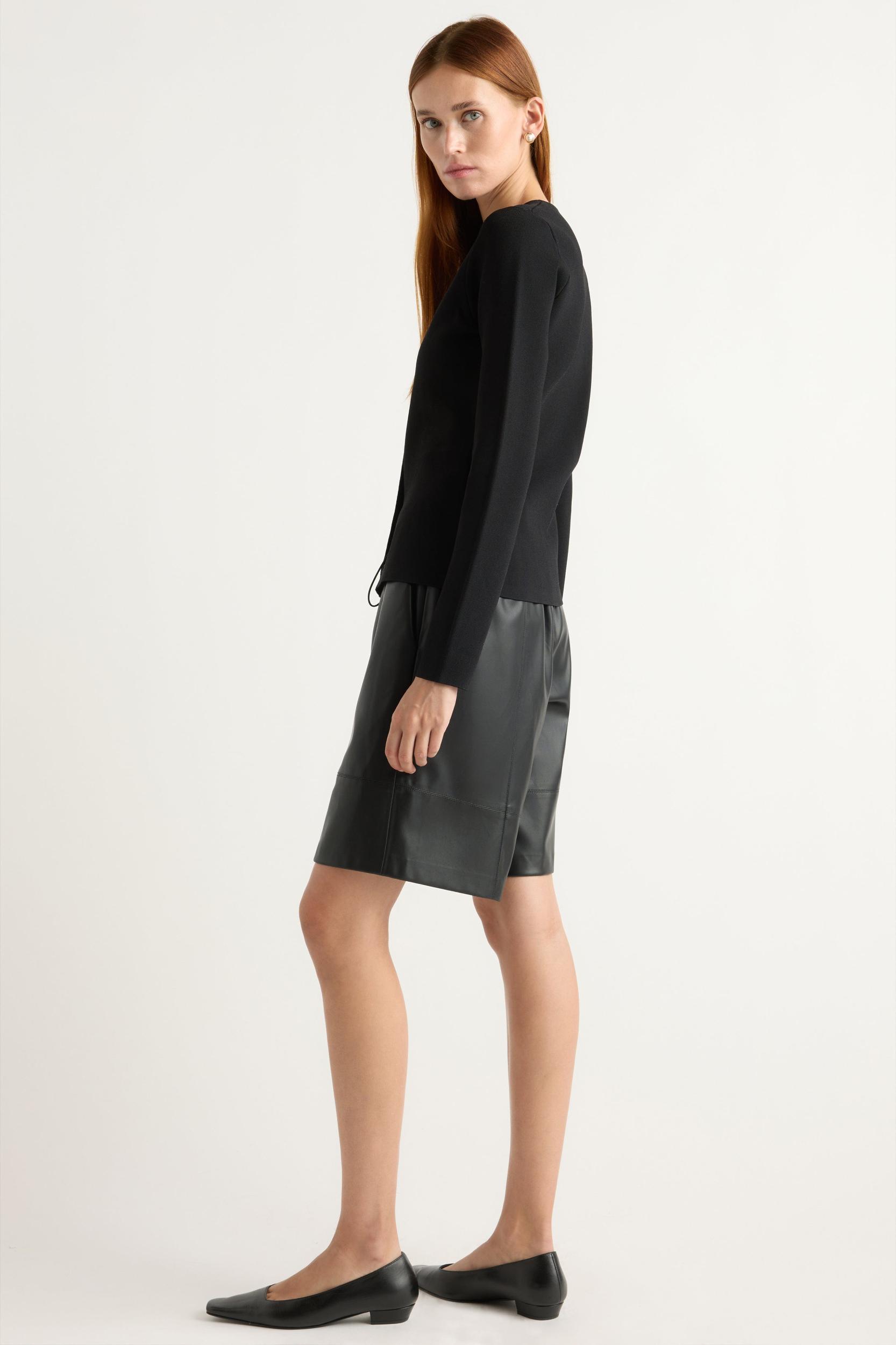 Liat Vegan Leather Bermuda Short Product Image