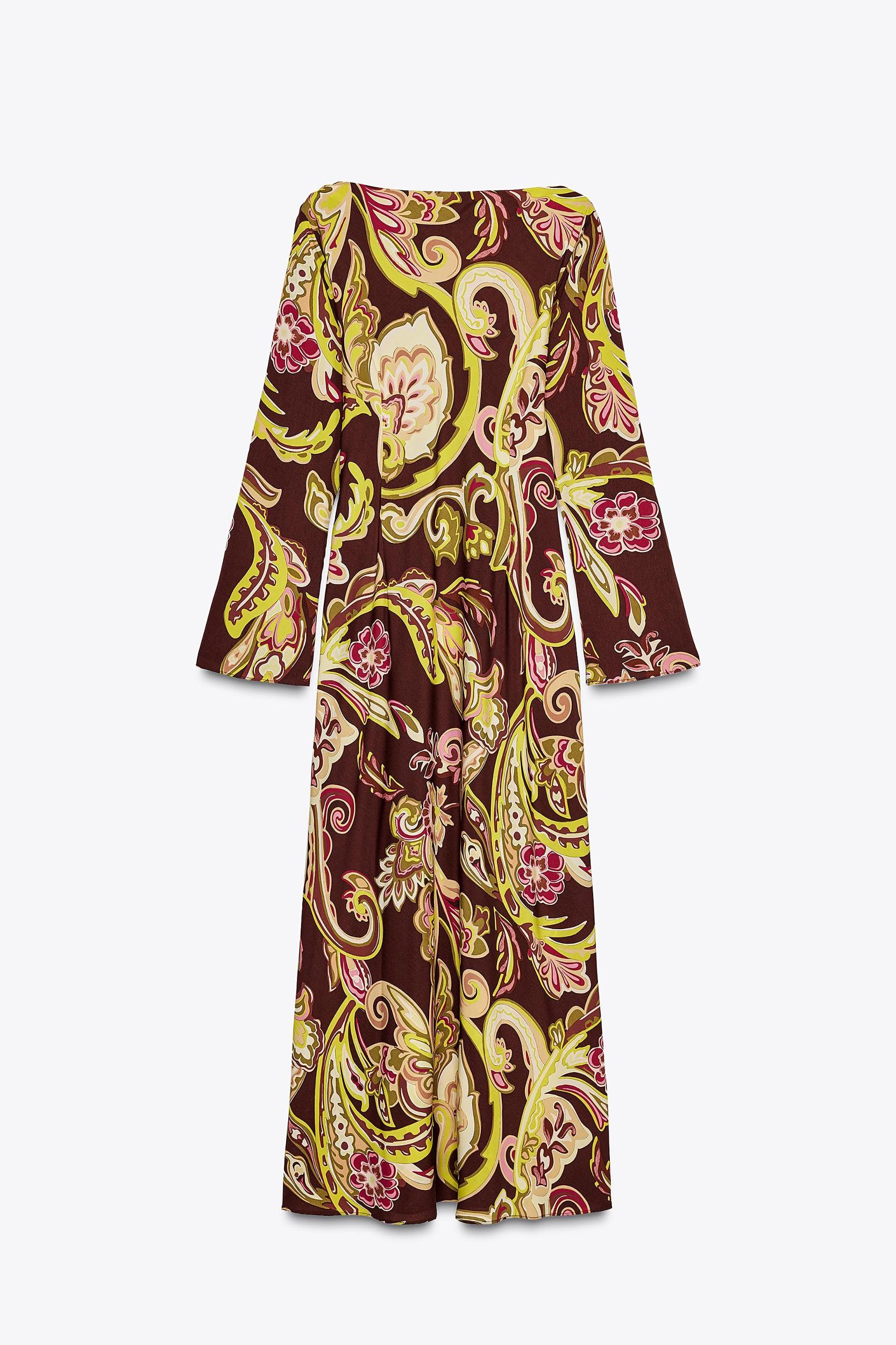PRINTED MIDI DRESS Product Image