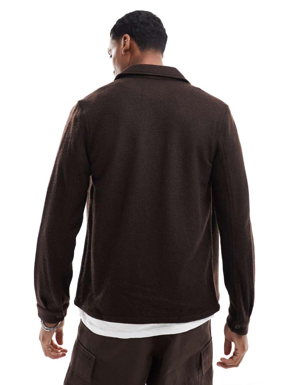 Scalpers room jacket in brown   Product Image