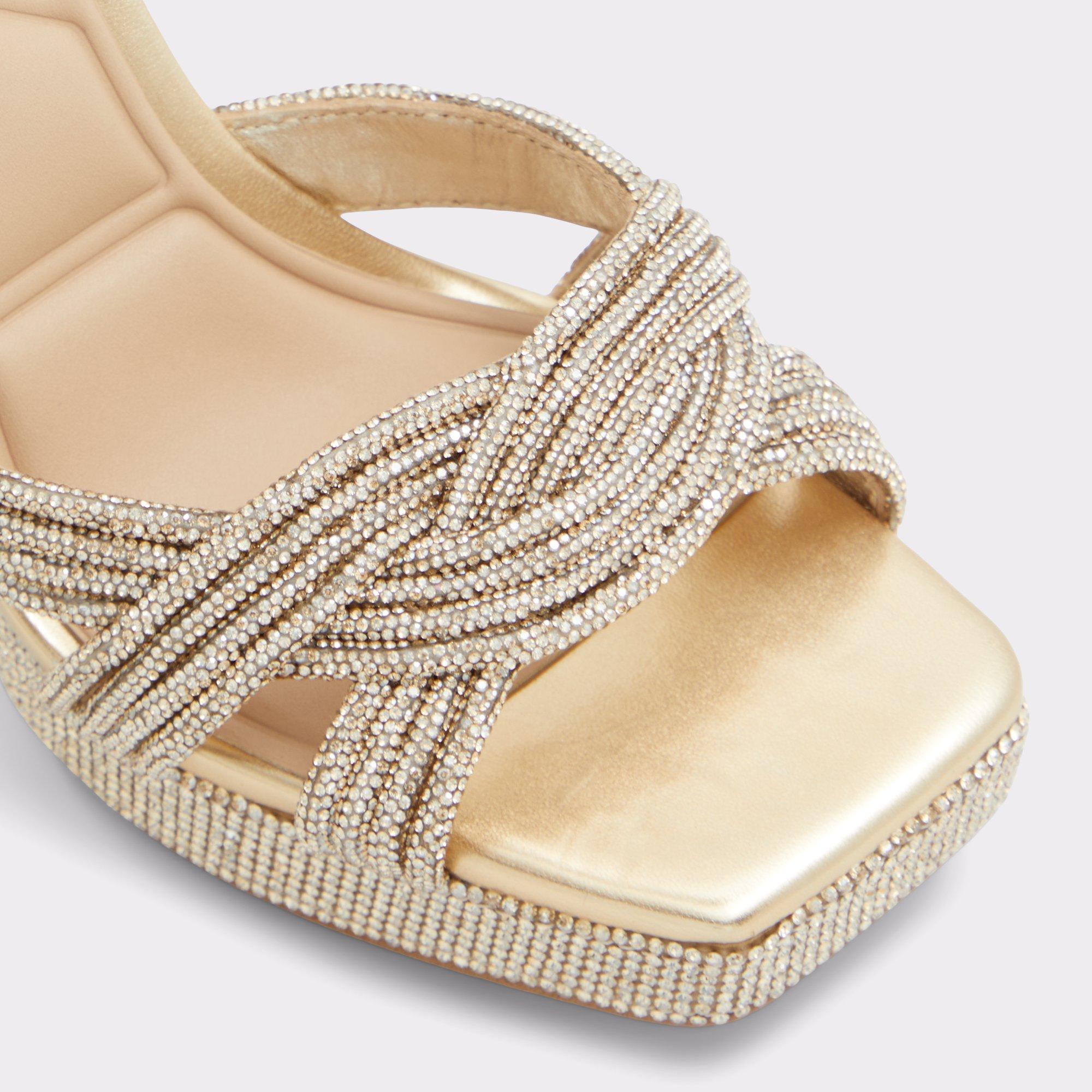 Glimma Gold Women's Strappy sandals | ALDO US Product Image