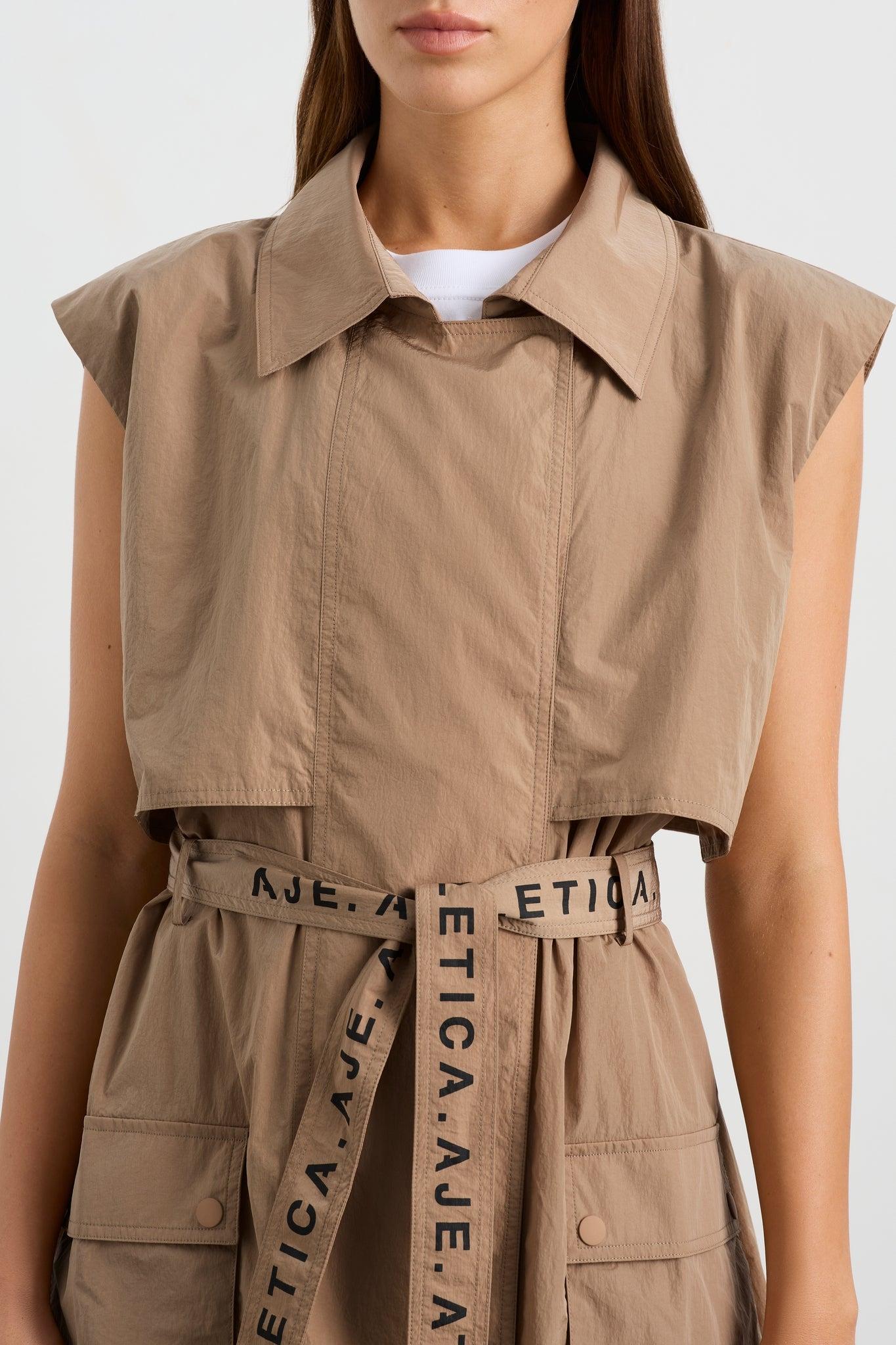 Longline Belted Vest 703 Product Image