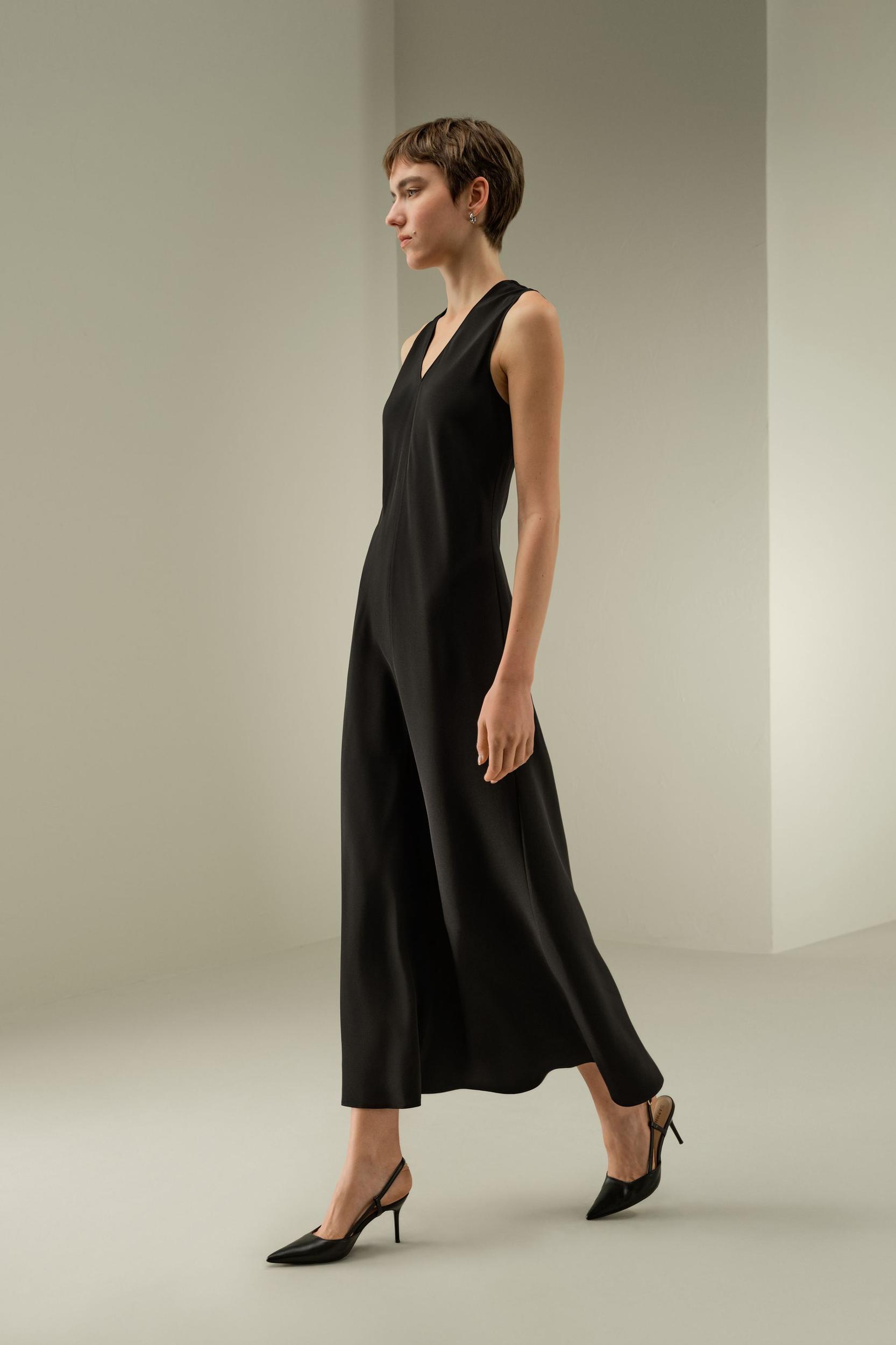 LILYSILK Silk Dress for Women - Natural White 100% Natural Pure Silk - Ultimate Luxury V-Neck Maxi Dress Product Image