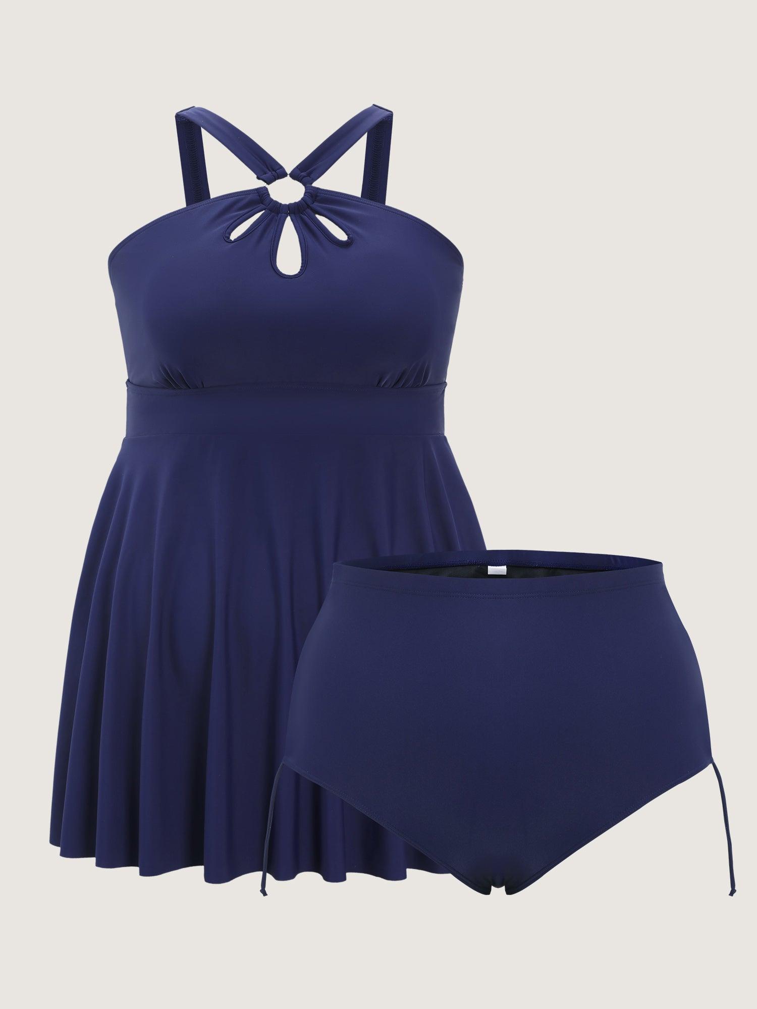 Keyhole Neckline Flowy Swim Dress Female Product Image